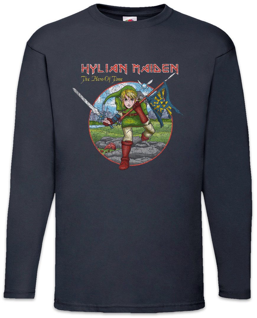 Langarmshirt Hylian Maiden Langarm T-Shirt Zelda Game Gamer PC Gaming Triforce Link