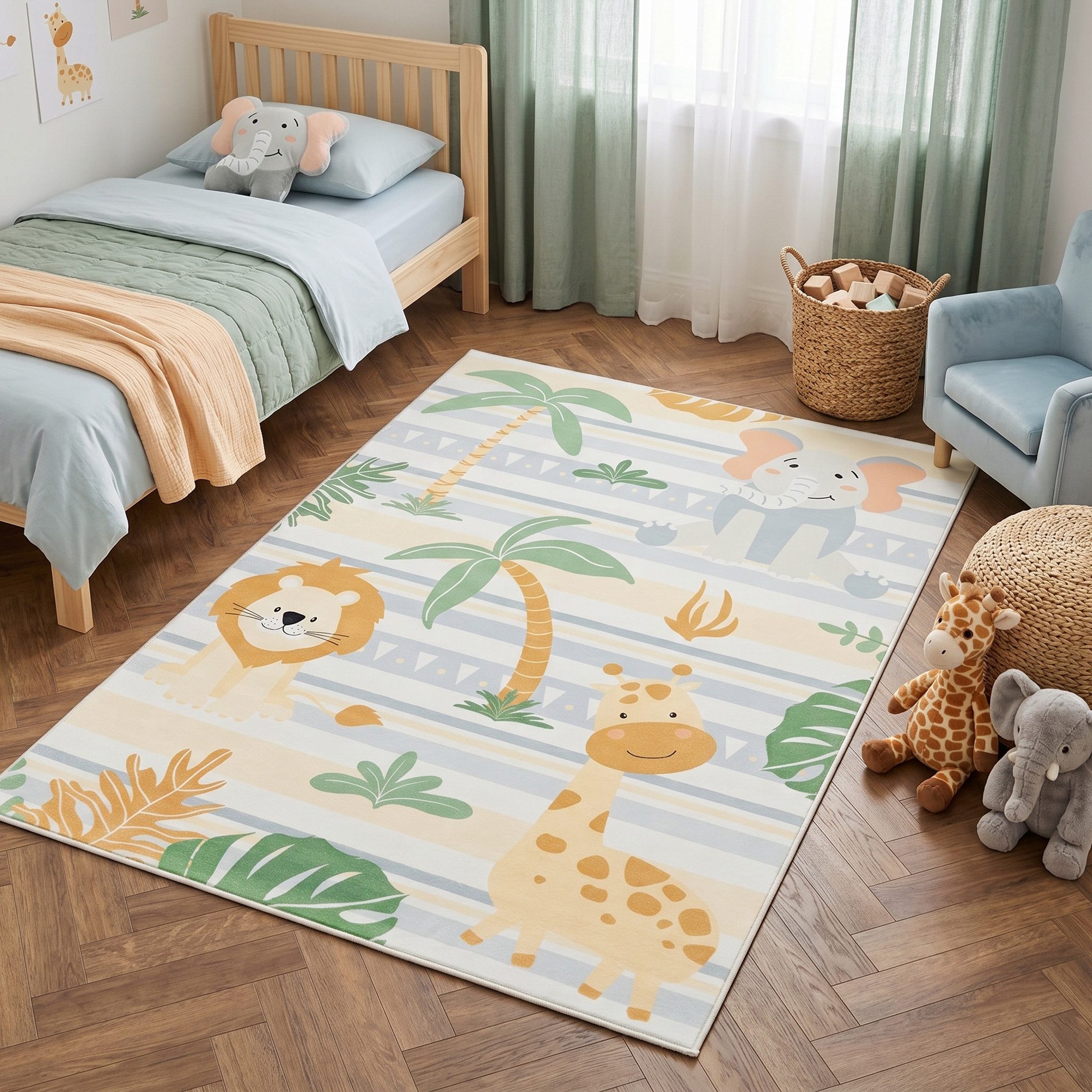 Tapiso Kinderteppich KIDS, rechteckig, Höhe: 6 mm, rutschhemmend