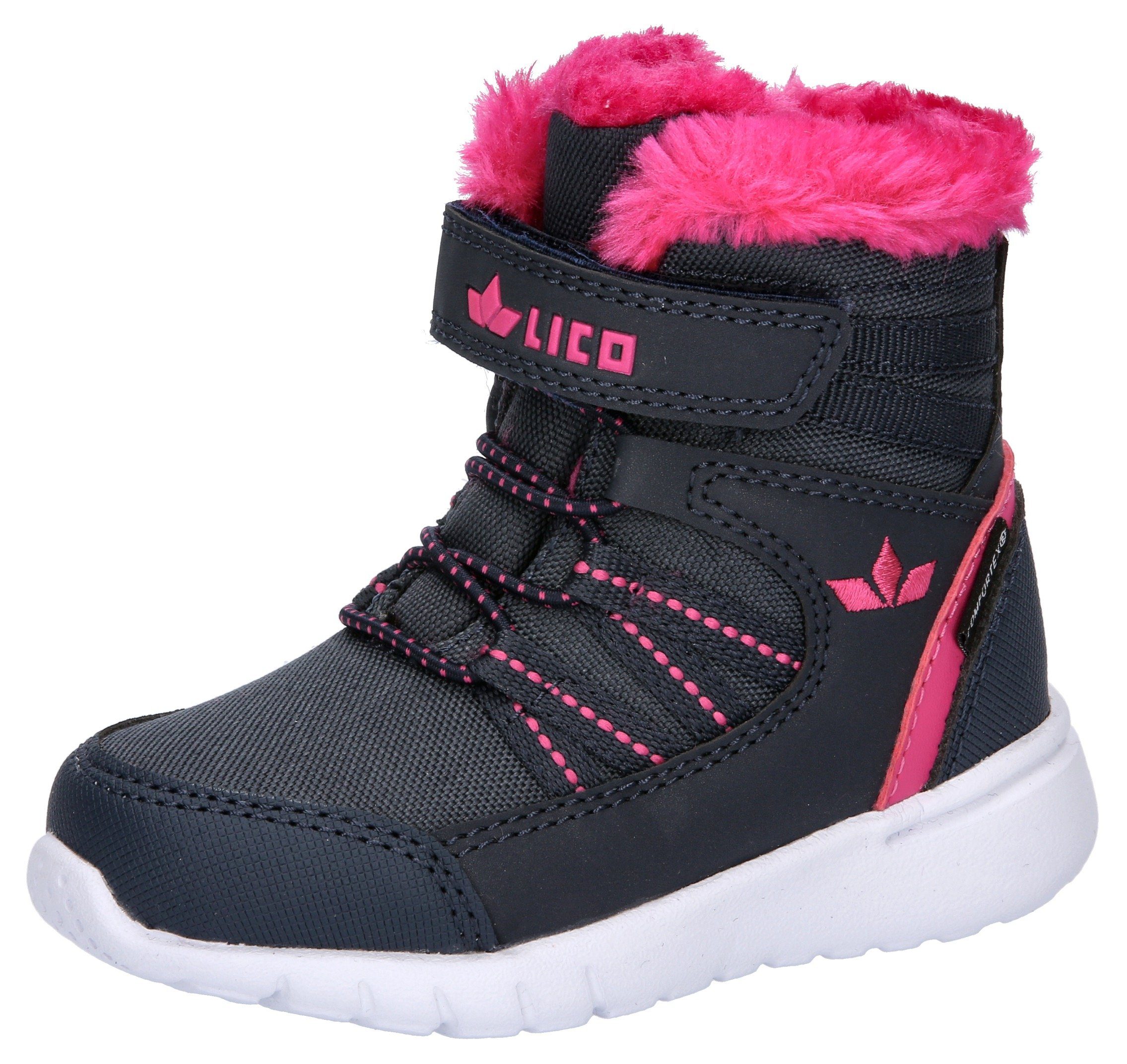 Lico Shalby Winterboots mit Warmfutter navy-pink