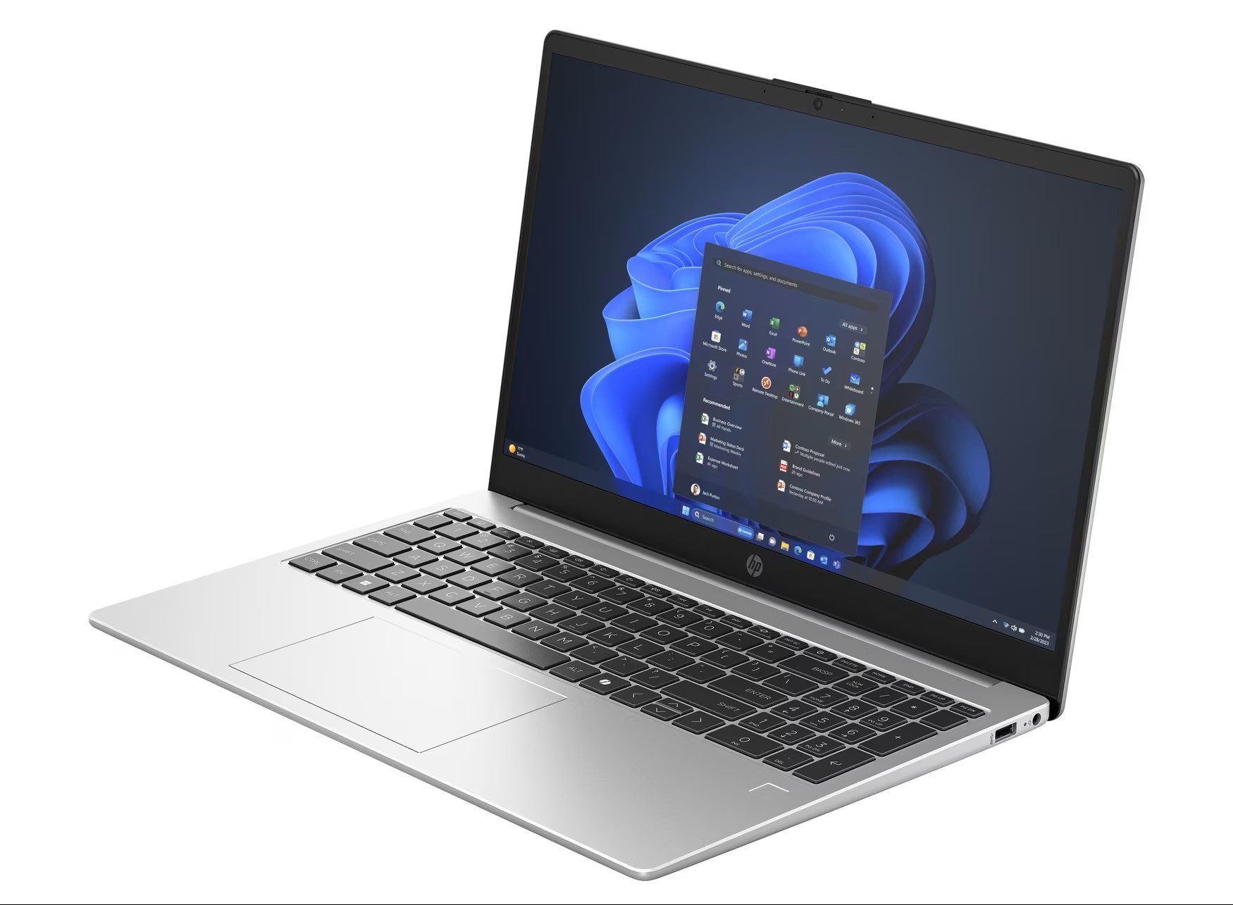 HP 250R G10 15.6" FHD Core 5 120U 16GB RAM 512GB SSD WIN11 Pro Notebook (39,6 cm/15,6 Zoll, Intel Core 5 120U, 16 GB, 512 GB SSD, Windows 11 Pro) silberfarben