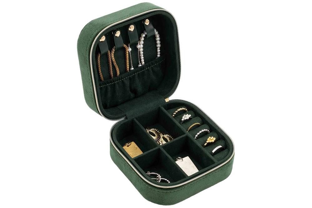 Silberkettenstore Schmucketui Schmucketui Capri - grün 115 x 115 x 63mm