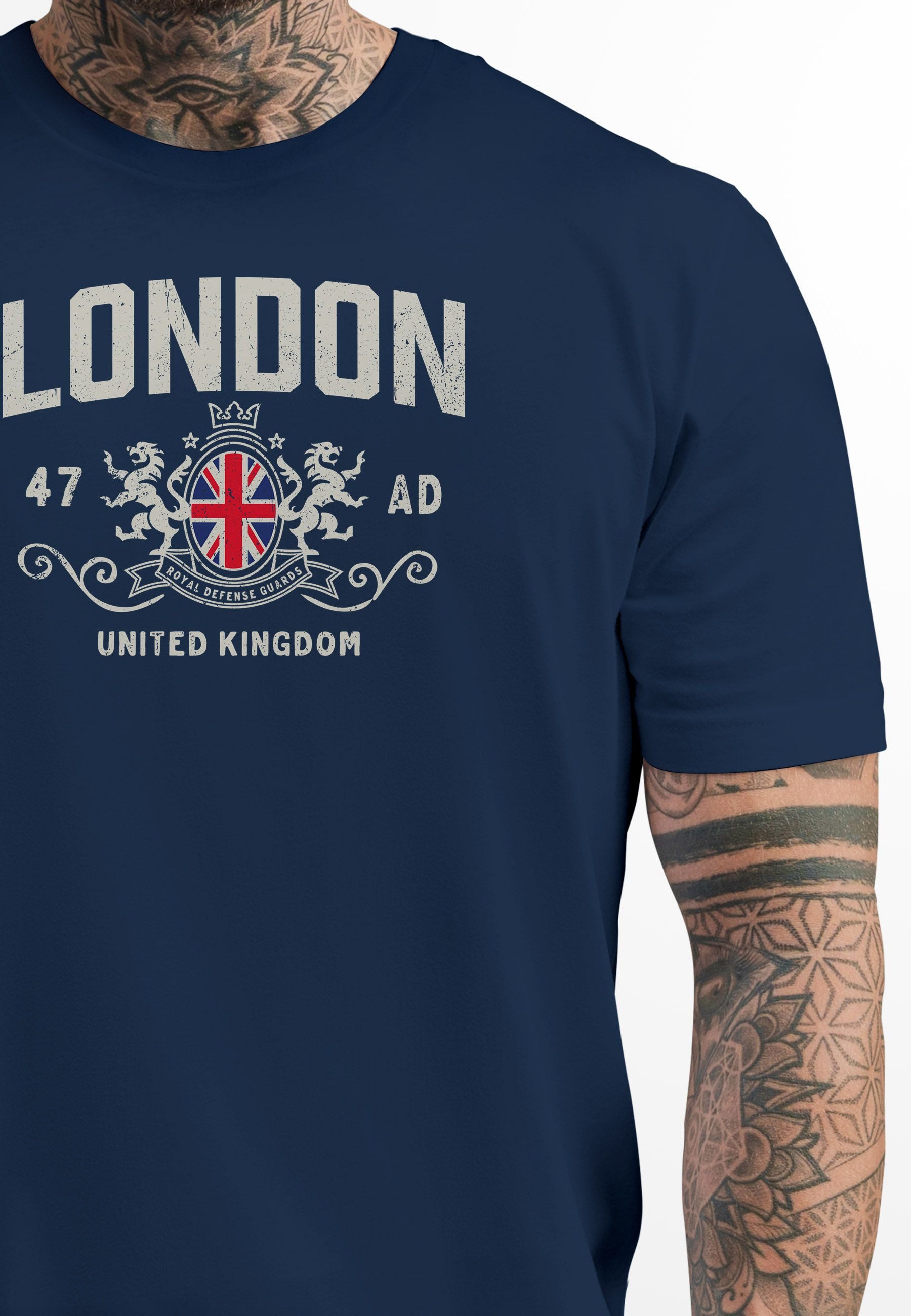 Neverless Print-Shirt Herren T-Shirt London United günstig online kaufen