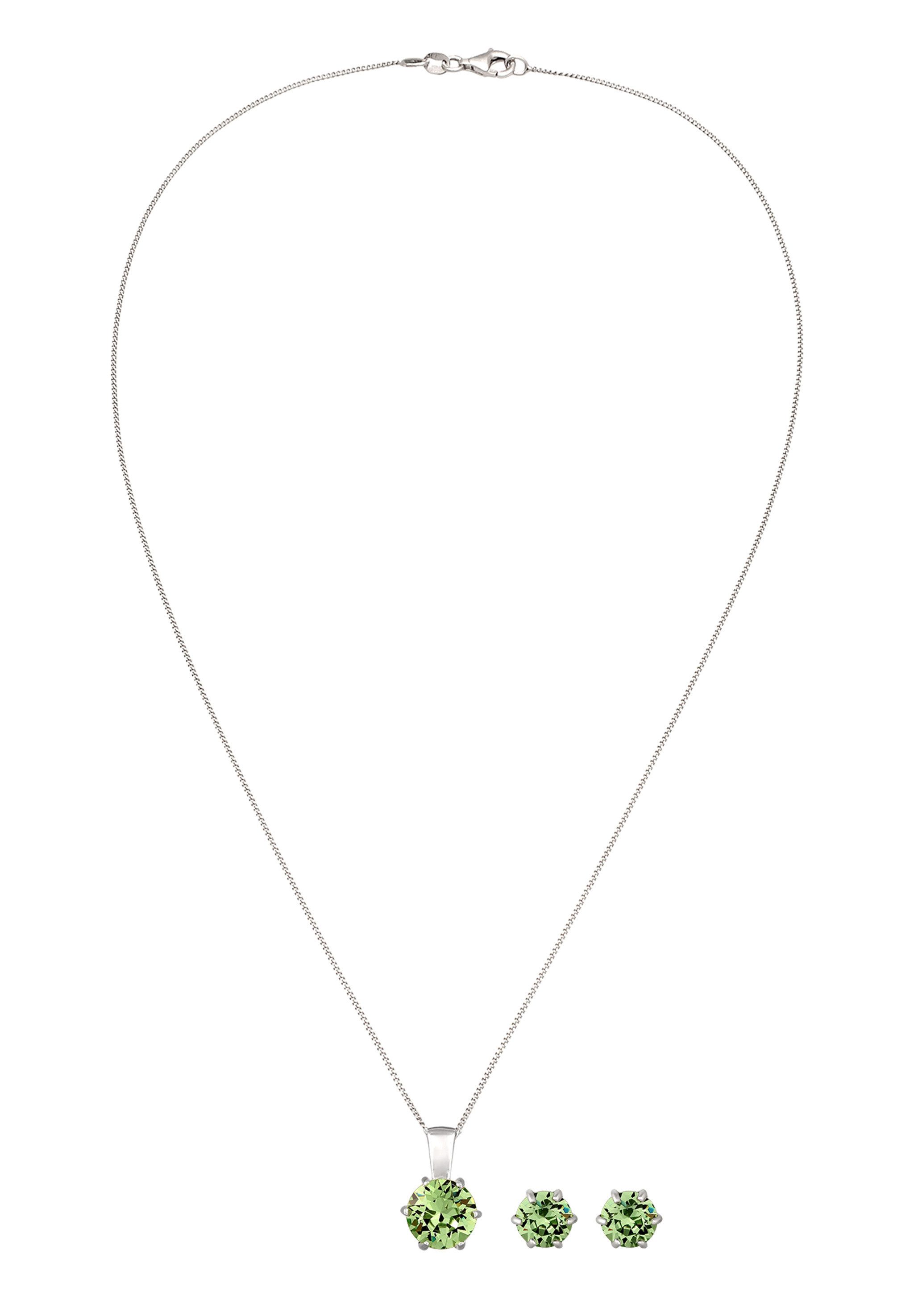 Elli Schmuckset 925 Sterling Silber, mit Kristallen von Swarovski®