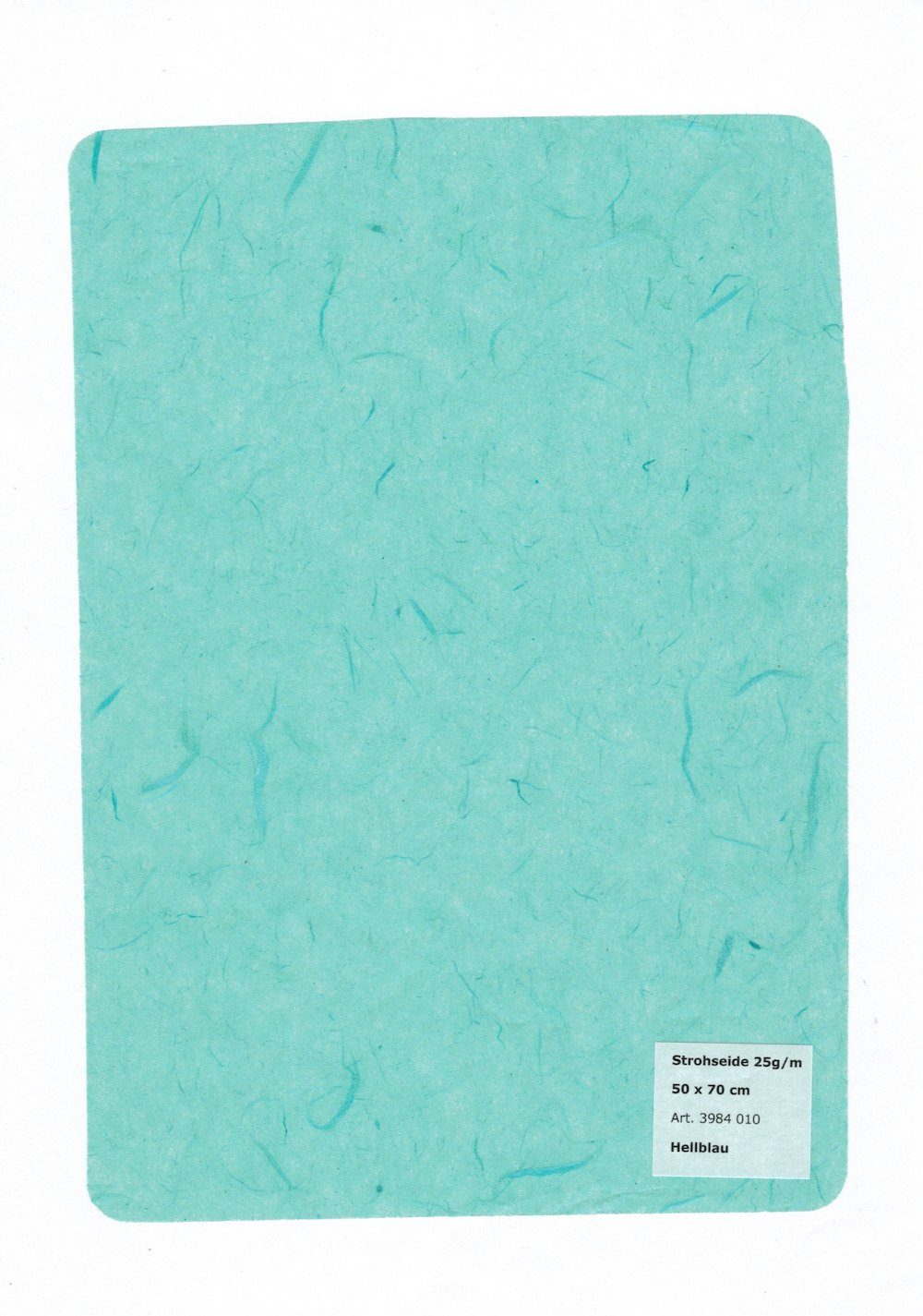 HobbyFun Zeichenpapier STYLO Strohseide 25 g/m² 50x70cm, 1 Bogen Hellblau