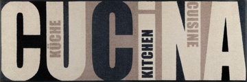 Küchenläufer Cucina pura, wash+dry by Kleen-Tex, rechteckig, Höhe: 7 mm, mit Spruch, In- und Outdoor geeignet, waschbar, Küche