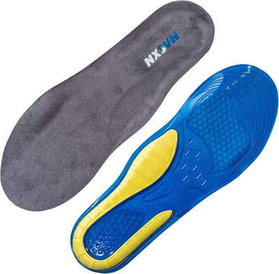 Rubberneck NXSVN Einlegesohlen »Gel - Einlegesohlen - Comfort - Schuhsohlen mit weichem Fußbett« (1 Paar), zuschneidbar, stoßdämpfende Gelkissen, extra weiches Fußbett