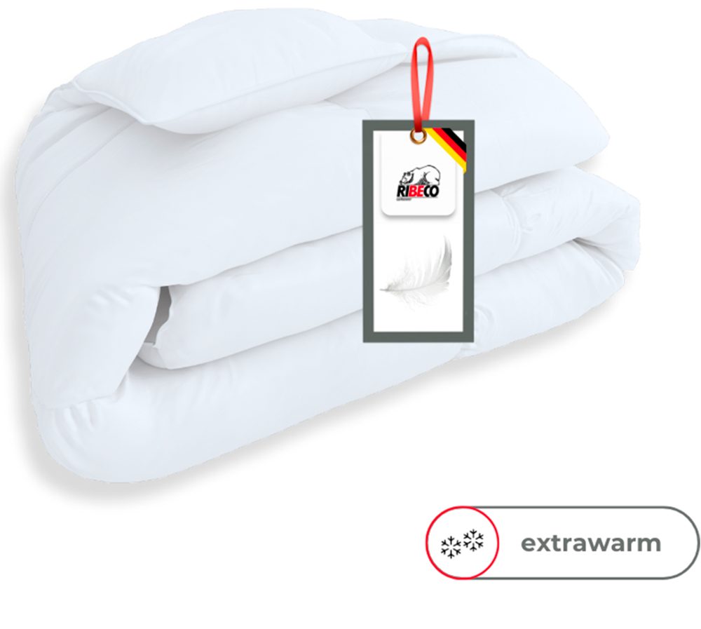RIBECO Federbettdecke + Federkissen Laram, 2-tlg. günstig online kaufen