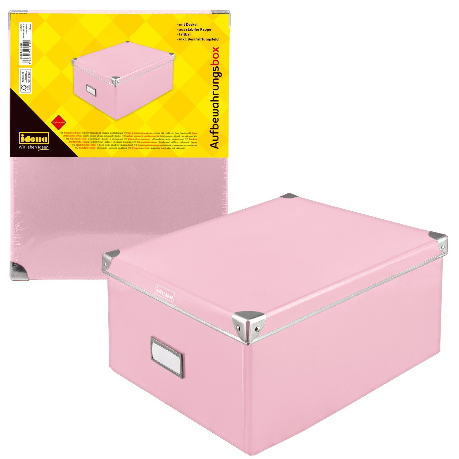 Idena Aufbewahrungsbox Idena 11010 - Aufbewahrungsbox aus festem Karton, De günstig online kaufen