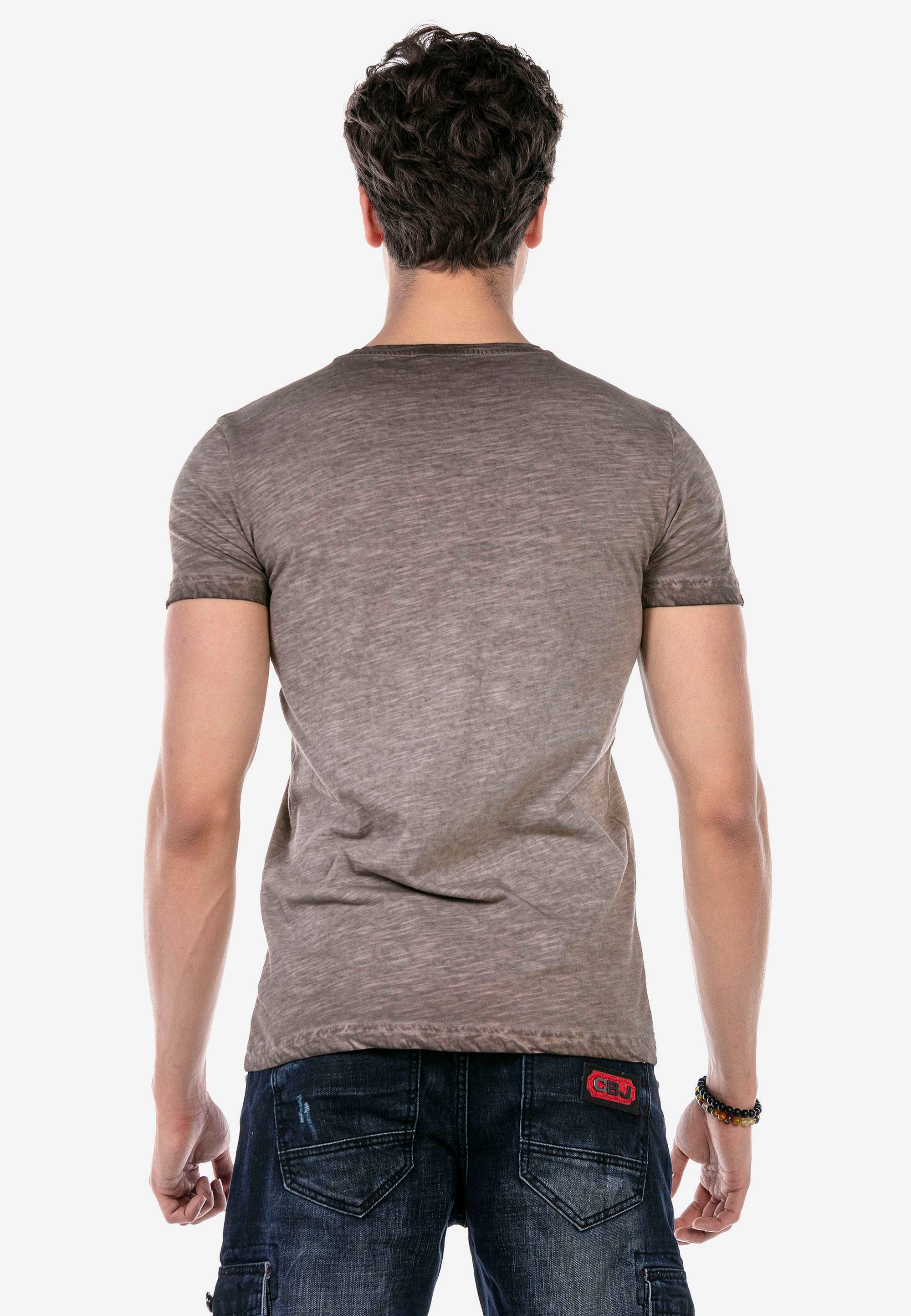 T-Shirt CT647 Cipo melierterm braun-meliert & Baxx Design in
