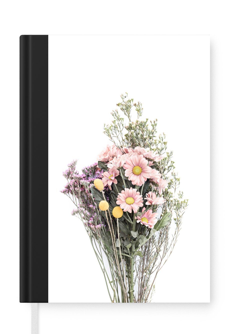 MuchoWow Notizbuch Blumen - Strauß - Natur - Pflanzen - Frühling, Journal, Merkzettel, Tagebuch, Notizheft, A5, 98 Seiten, Haushaltsbuch