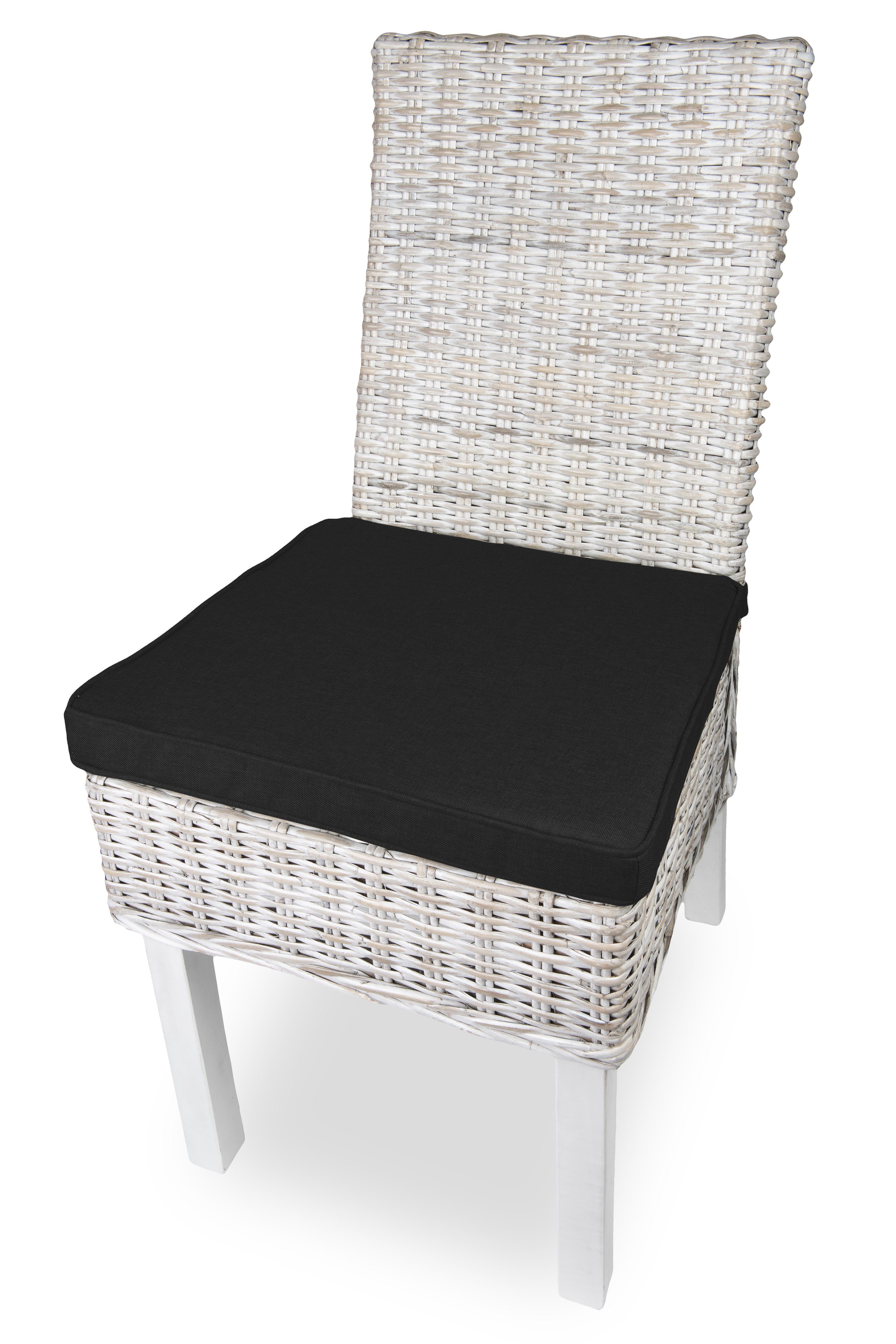 sunnypillow Stuhlkissen 4er Set Stuhlkissen 40 x 45 x 5cm