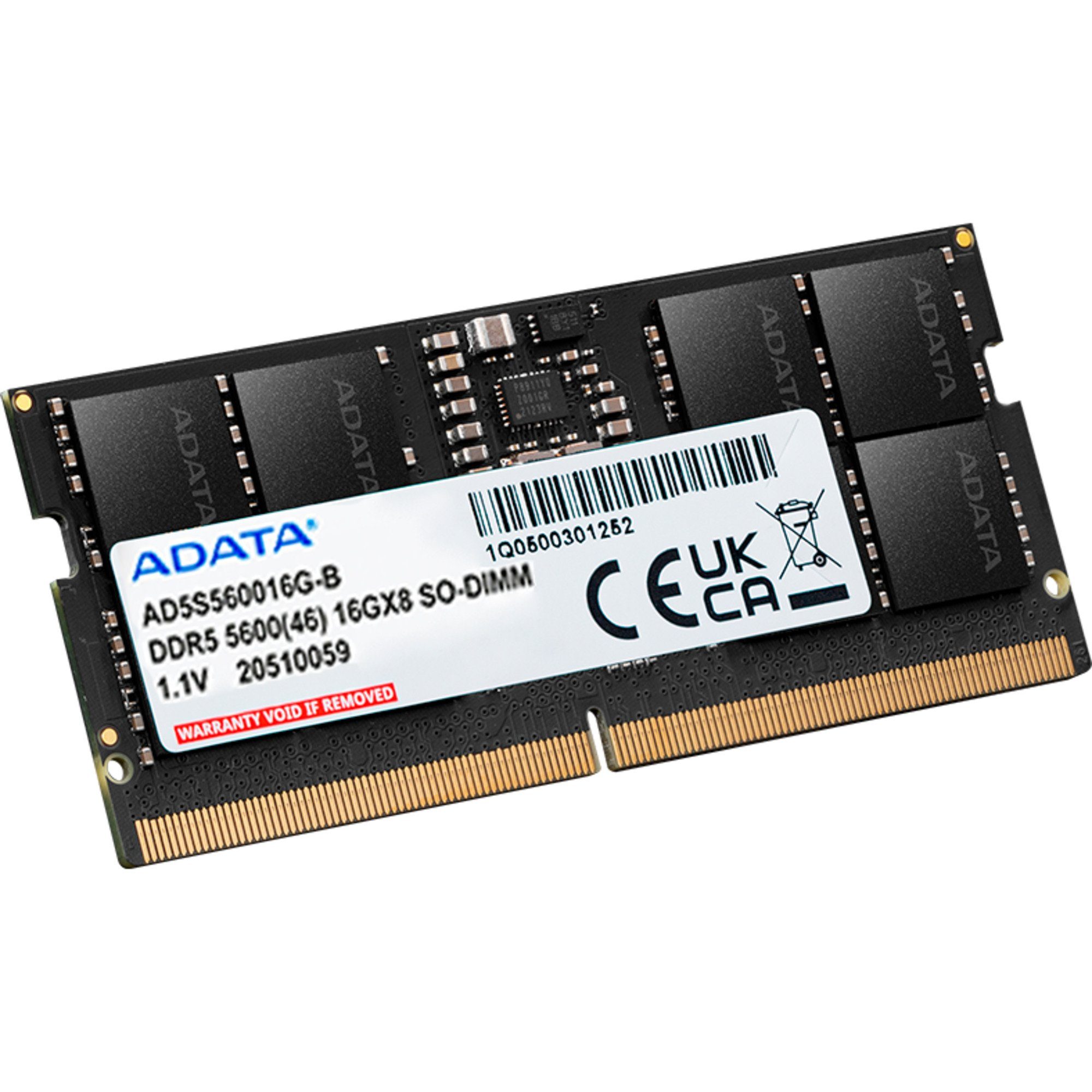 ADATA ADATA SO-DIMM 16 GB DDR5-5600, Arbeitsspeicher Arbeitsspeicher