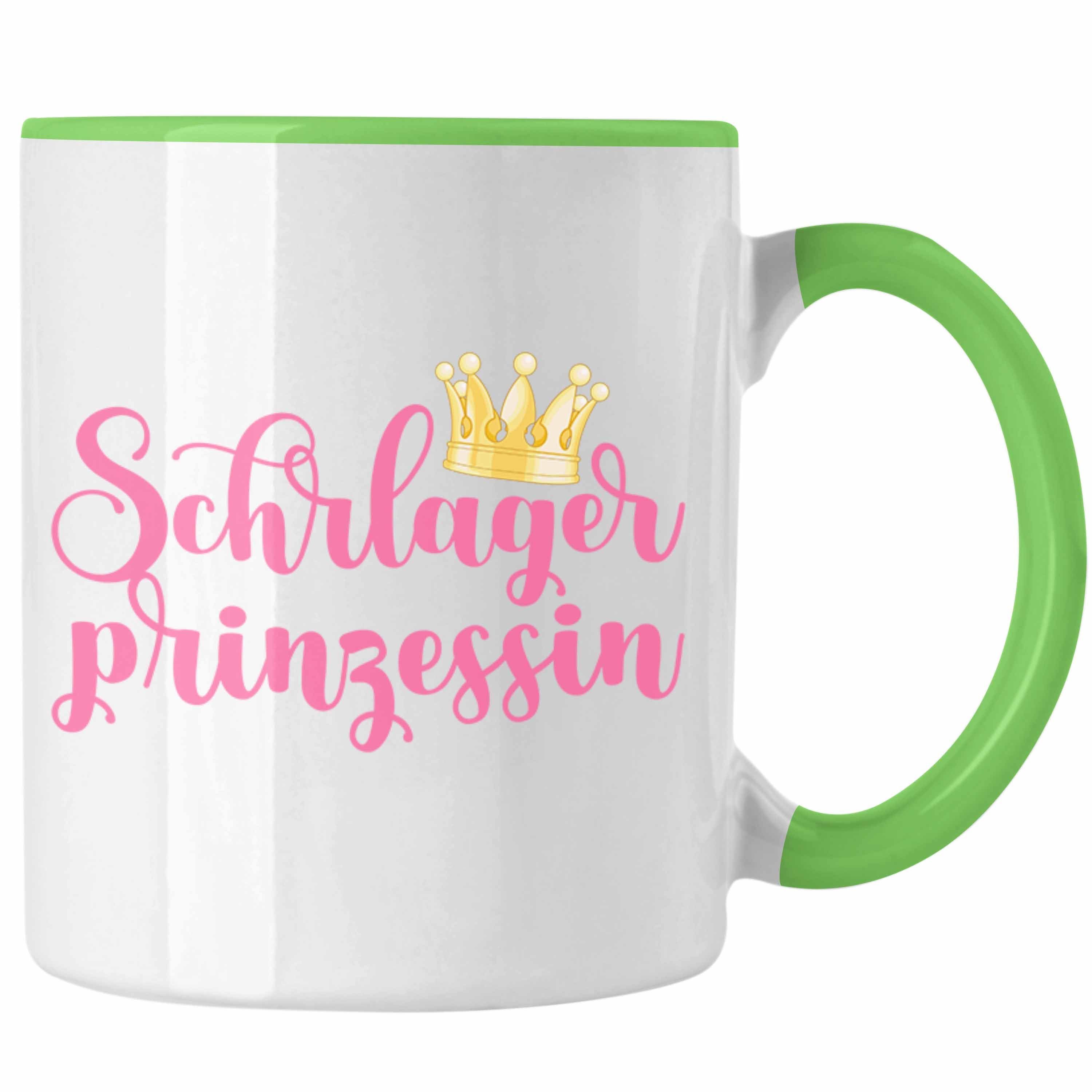 Trendation Tasse Schlagerprinzessin Tasse Geschenk Schlager Fan Musik Geschenkidee Grün