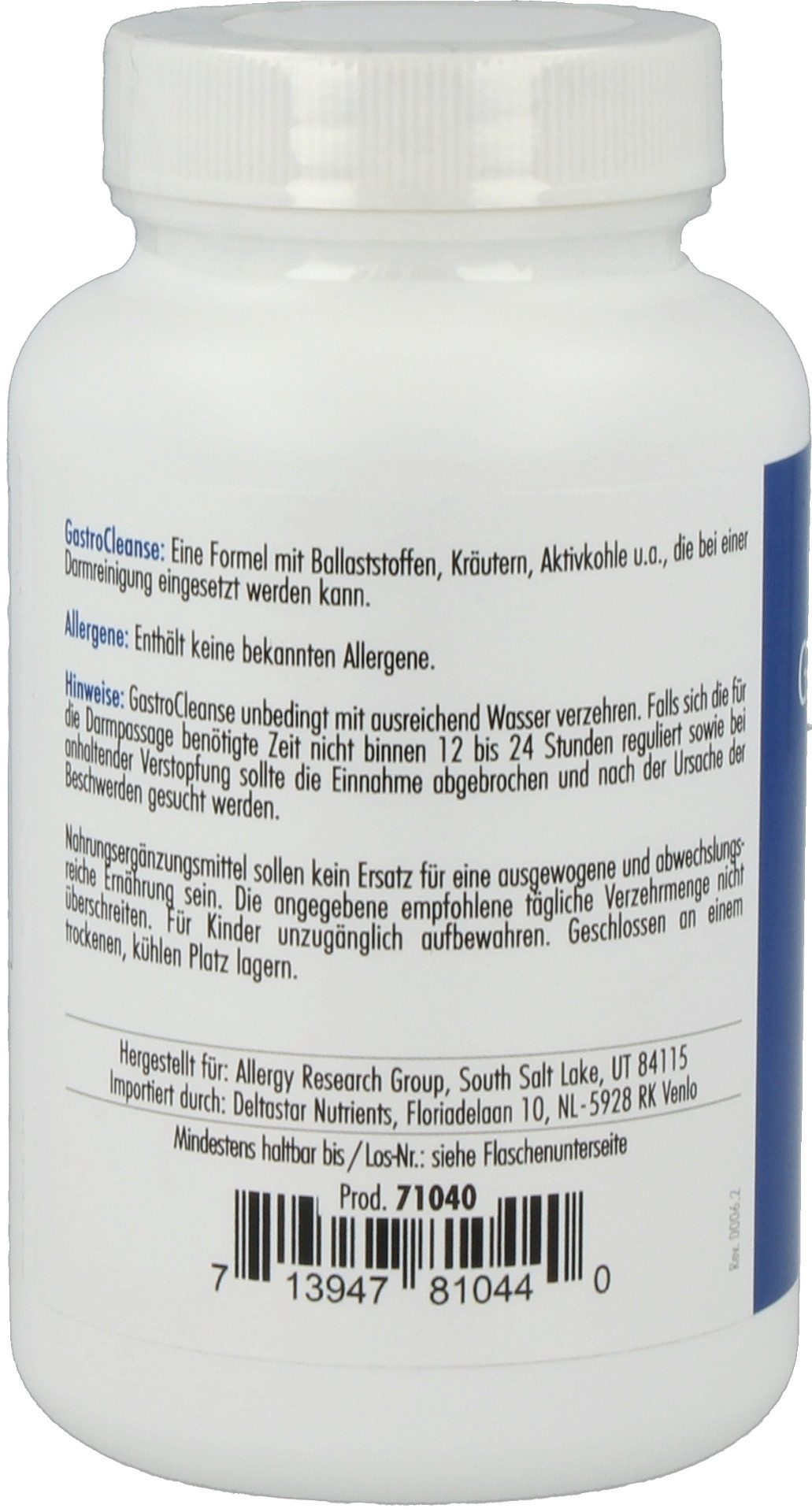 Allergy Research Group AllergyResearchGroup GastroCleanse – 100 veg. Kapseln Kapseln