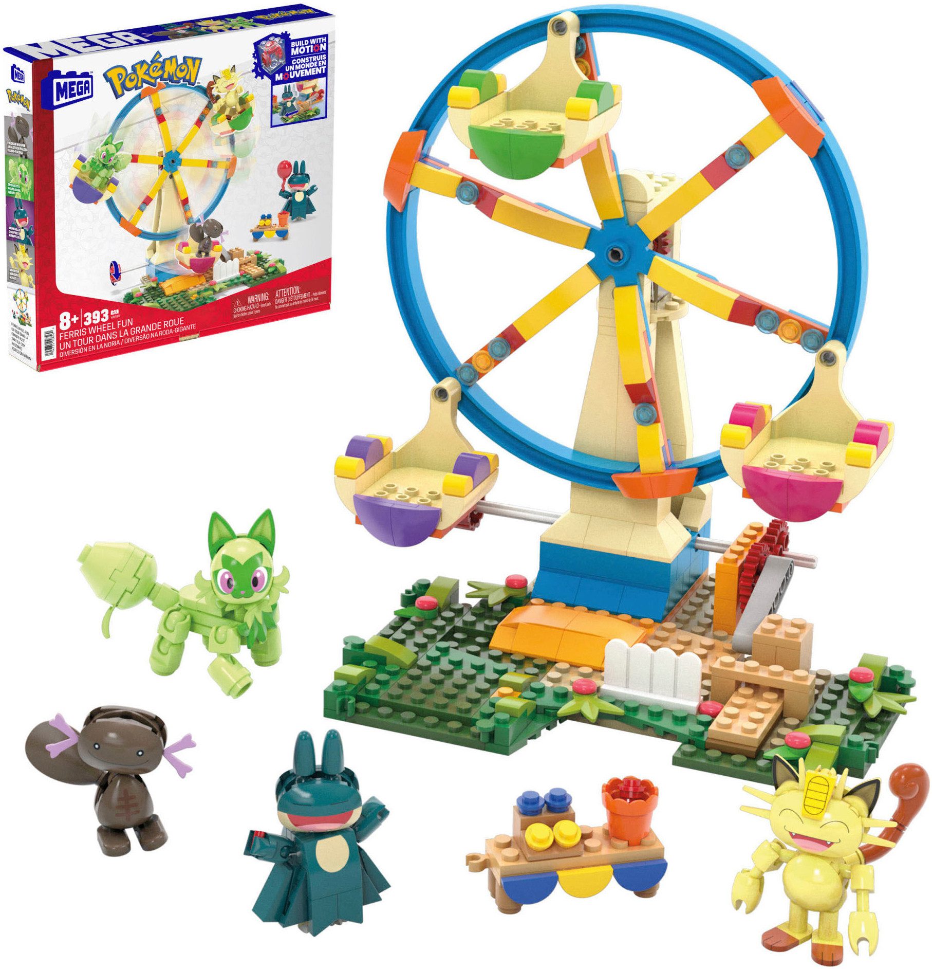 MEGA MEGA Pokémon Spaß auf dem Riesenrad Konstruktions-Spielset