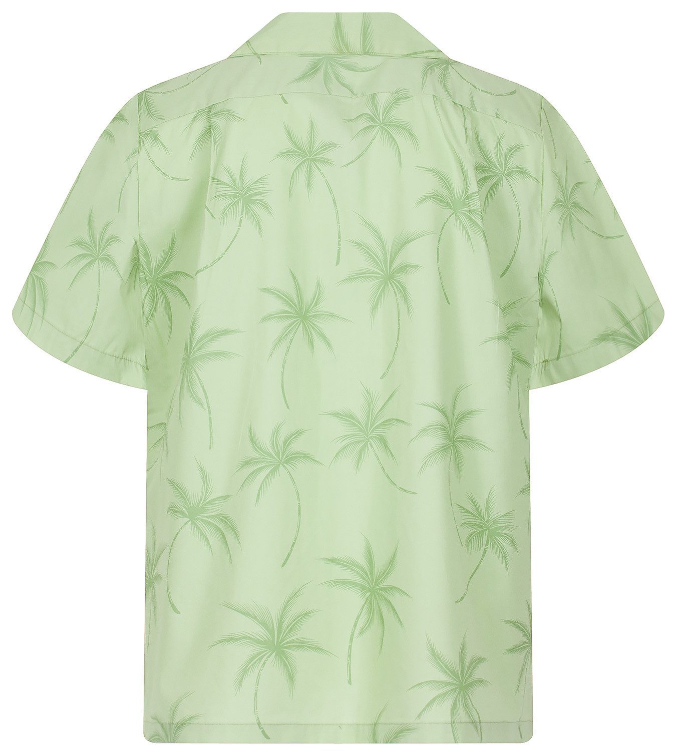 KY's Hawaiihemd "Palmshadow" Herren Kurzarm Baumwolle Kokosknöpfe Original Hawaii – Bild 4 von 5