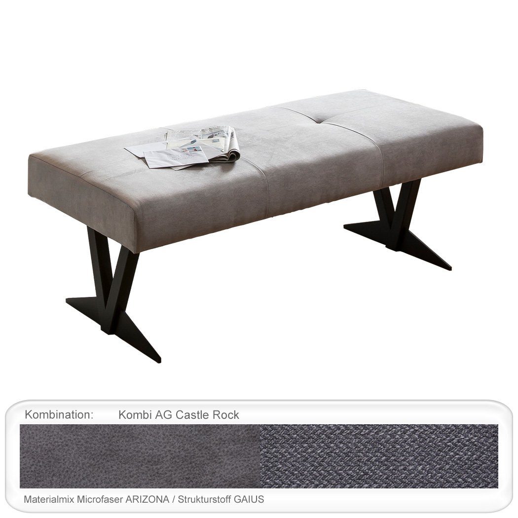 expendio Sitzbank Eda 3, Kombi AG Castle Rock 130x49x55 cm mit Komfortschaum und Wellenfederung