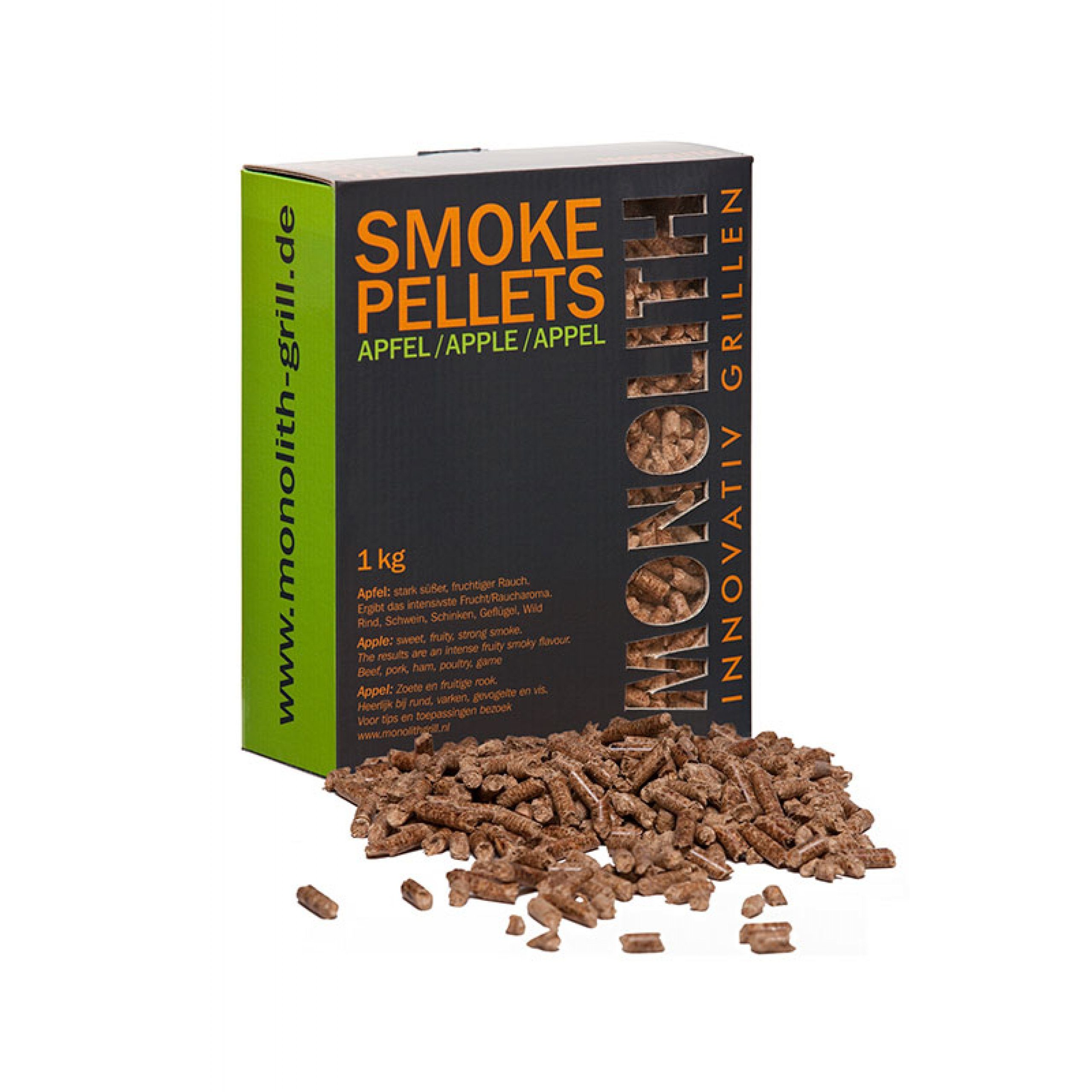 MONOLITH Keramikgrill Monolith Smoke Pellets Grillpellets Räucherpellets Apfel (Apple) 1