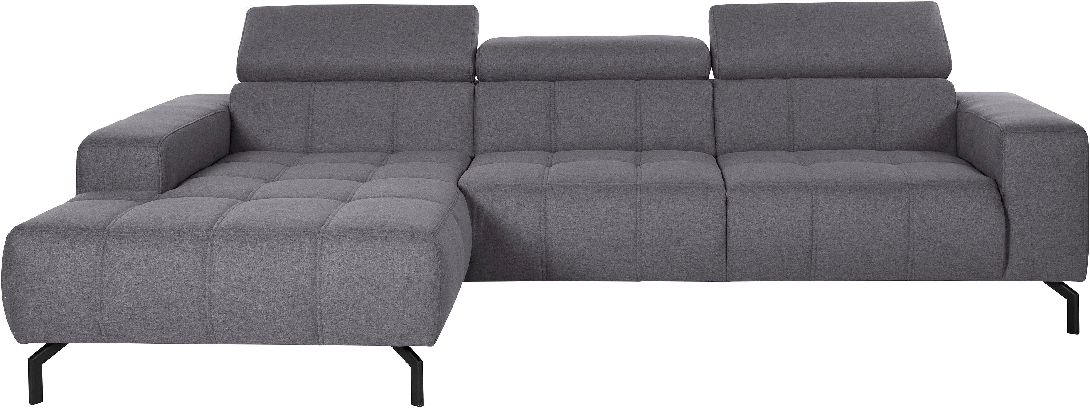 DOMO collection Ecksofa "Cunelli tolle Sitznähte als Designelement, fester günstig online kaufen