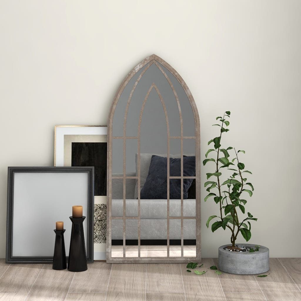 vidaXL Spiegel Spiegel Sandfarben 100x45 cm Eisen für den Innenbereich (1-St)