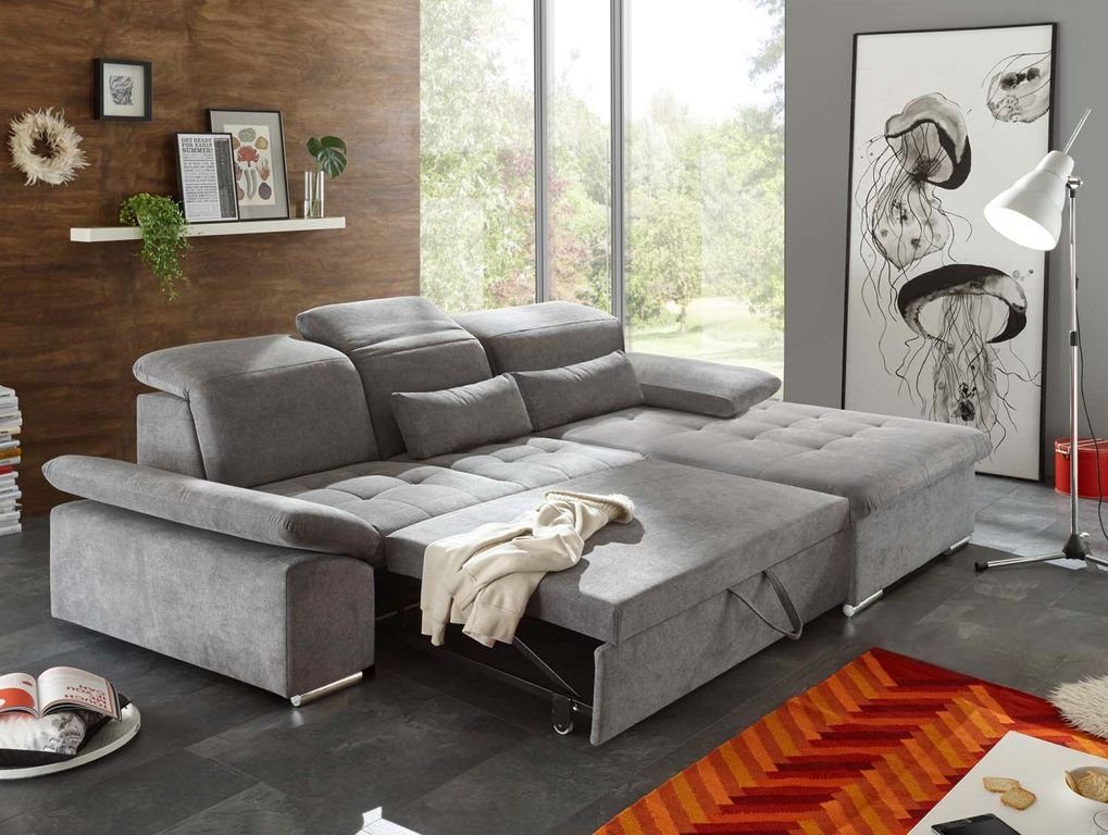 276x188 Eckcouch Couch DESIGN Ecksofa Dunkelgrau cm Ecksofa, ED Wayne EXCITING Sofa