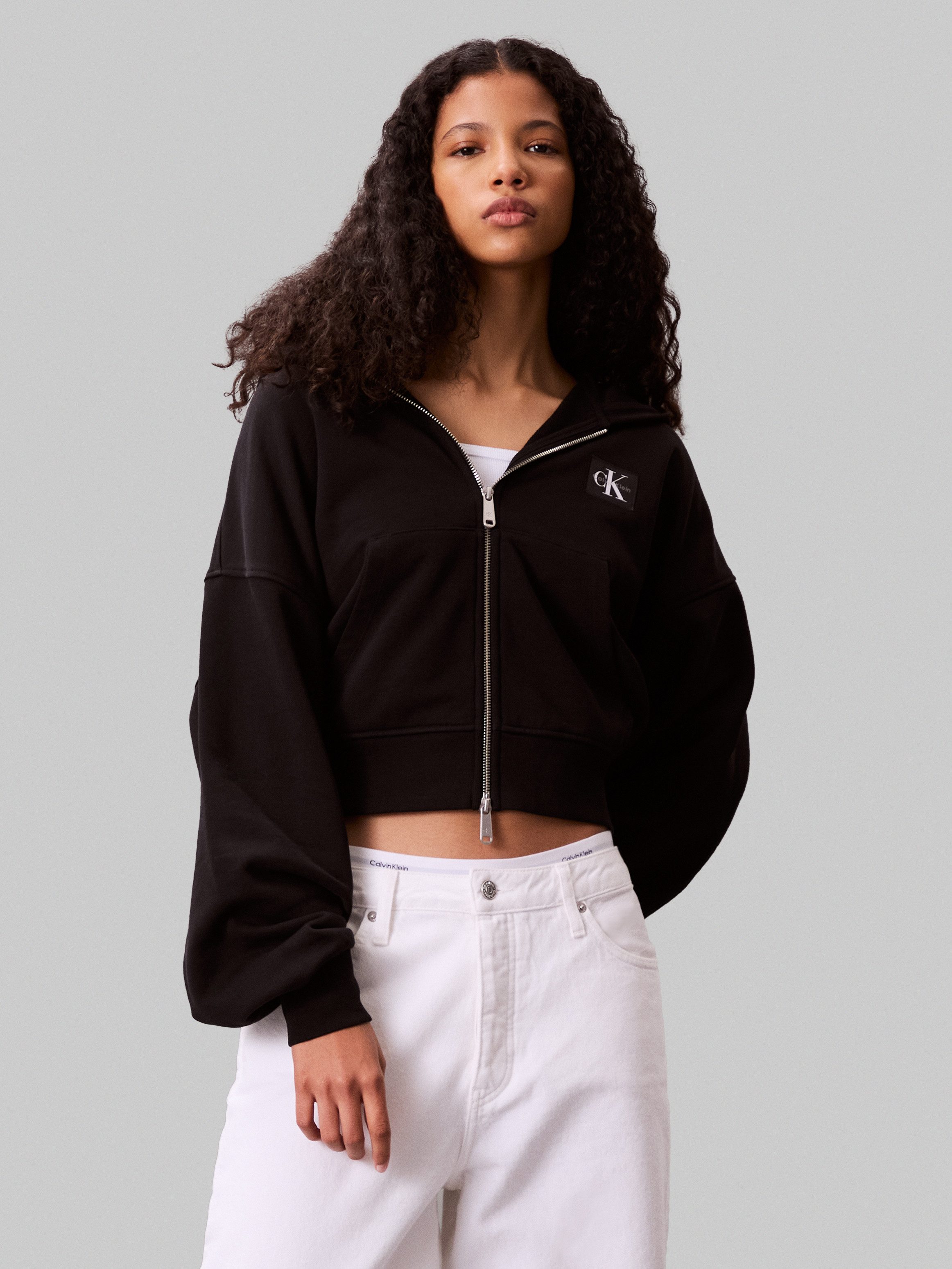 Calvin Klein Jeans Kapuzensweatshirt Mit Rundhalsausschnitt günstig online kaufen