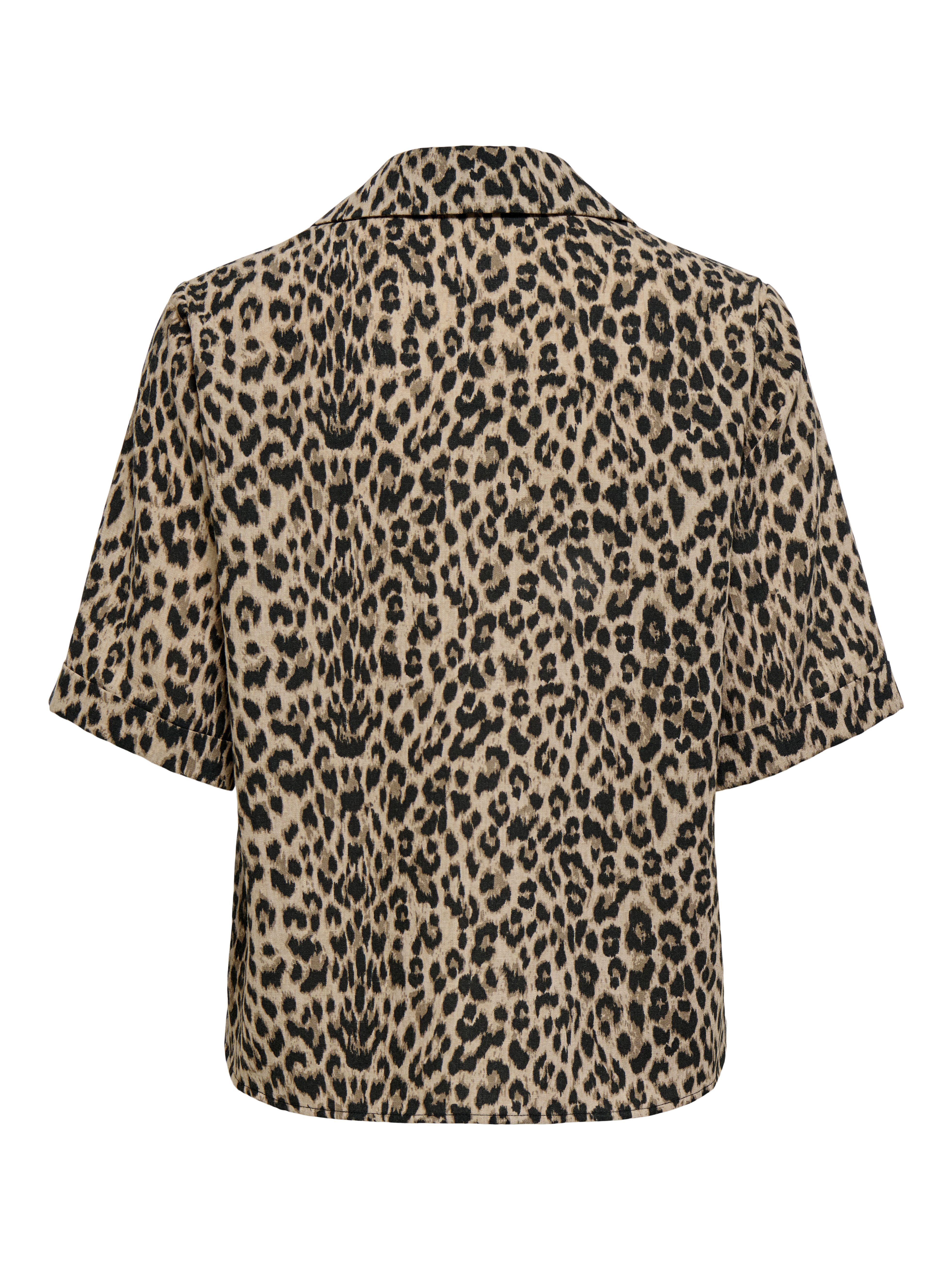 ONLY Kurzarmbluse ONLEMMIA S/S BUTTON SHIRT PNT Materialmix, regular fit