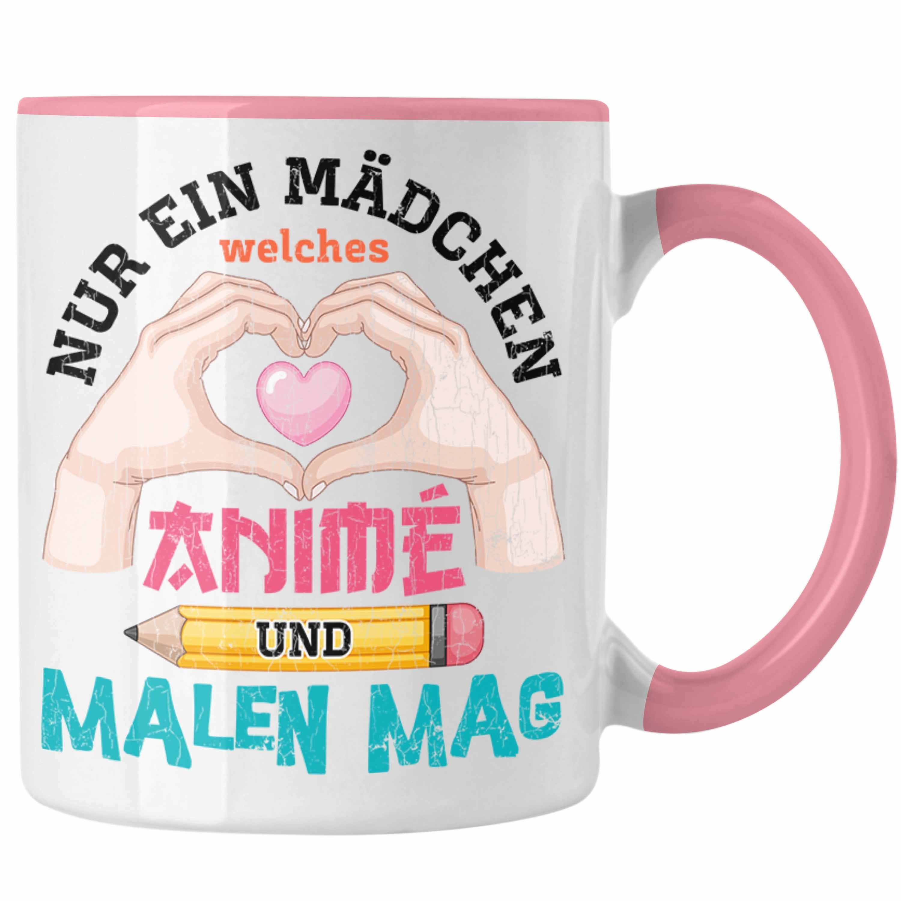 Trendation Tasse Trendation - Anime Tasse Geschenk Spruch Kaffeetasse Geschenke Deko Anme Fan Spruch Rosa