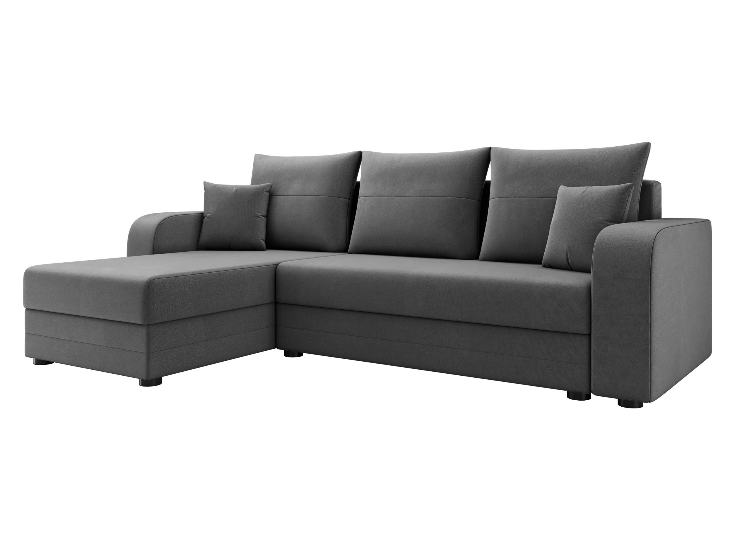 MIRJAN24 Ecksofa Hewlet Bis, mit Bettkasten und Schlaffunktion, L-Form mit Seite universal, Kissen-Set