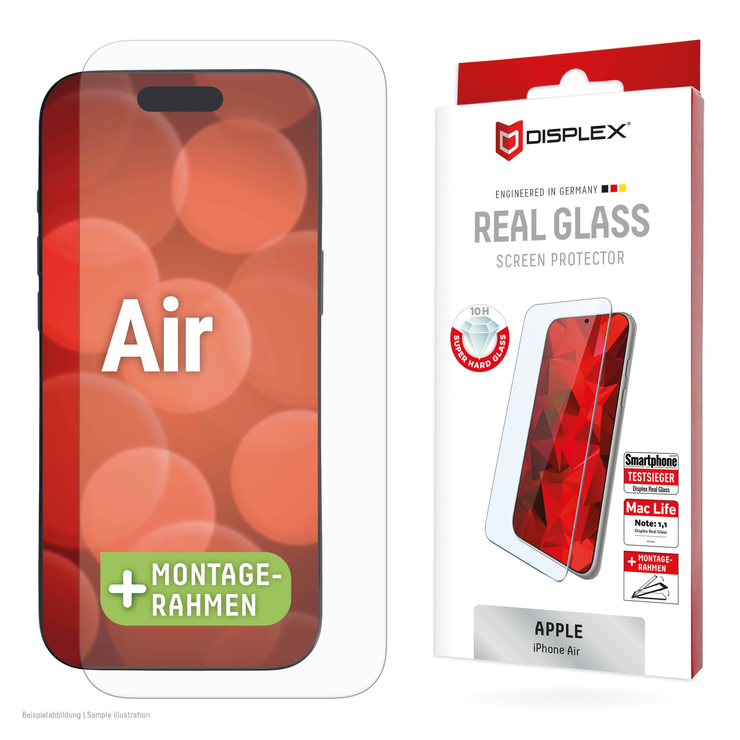 Displex Displayschutzglas DISPLEX Panzerglas 10H iPhone Air