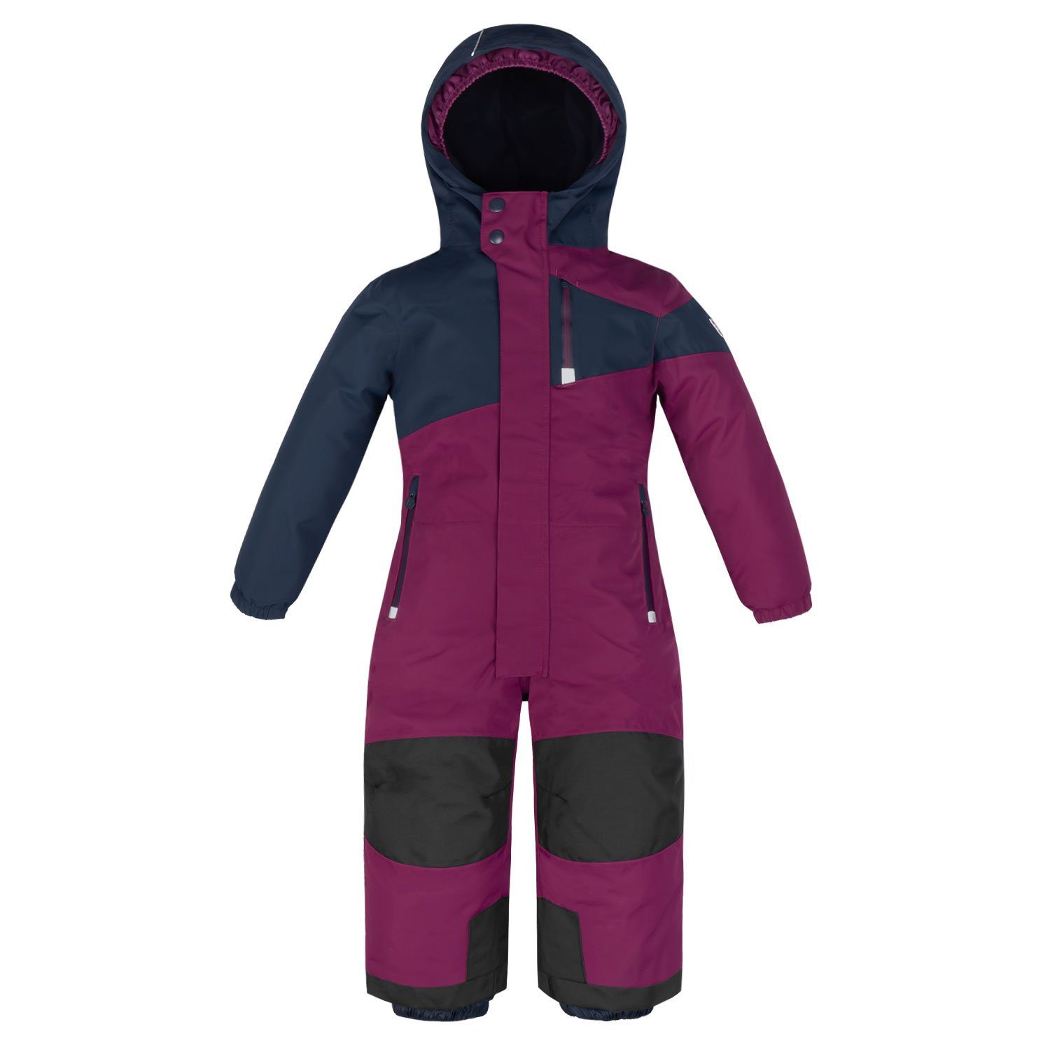 Killtec Schneeoverall Schneeanzug Kinder Skianzug orchidee/dunkelnavy Innenfutter aus Fleece