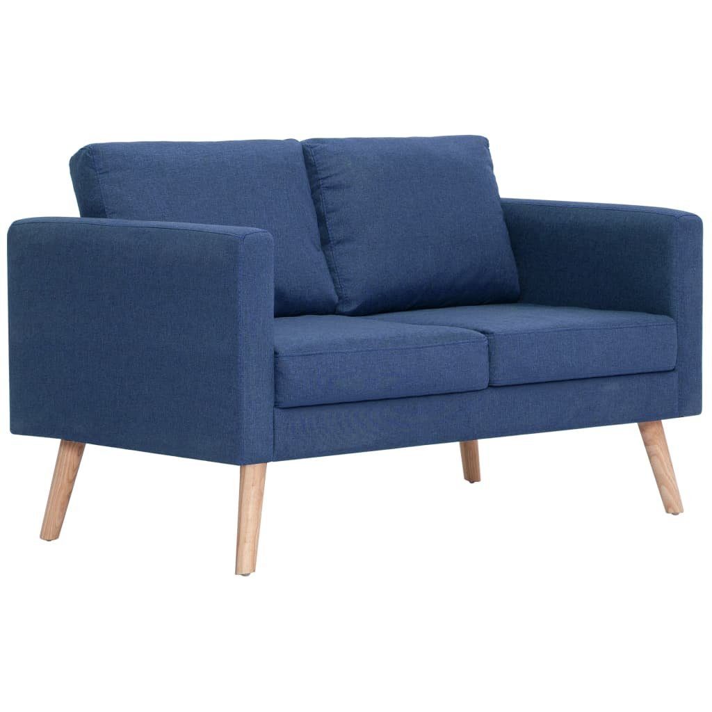 Blau 2-Sitzer-Sofa furnicato 2-Sitzer Stoff