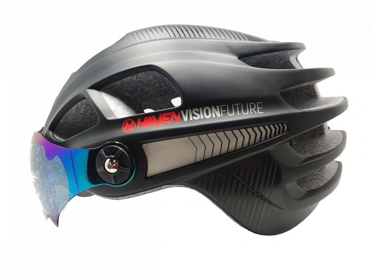 Fahrradhelm Haven Vision Future Fahrrad Helm aufklappbares Visier Größe S bis M Sc