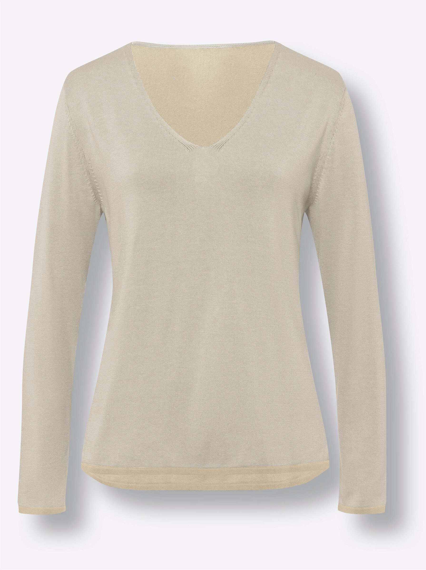 Strickpullover Pullover Langarm Feinstrick