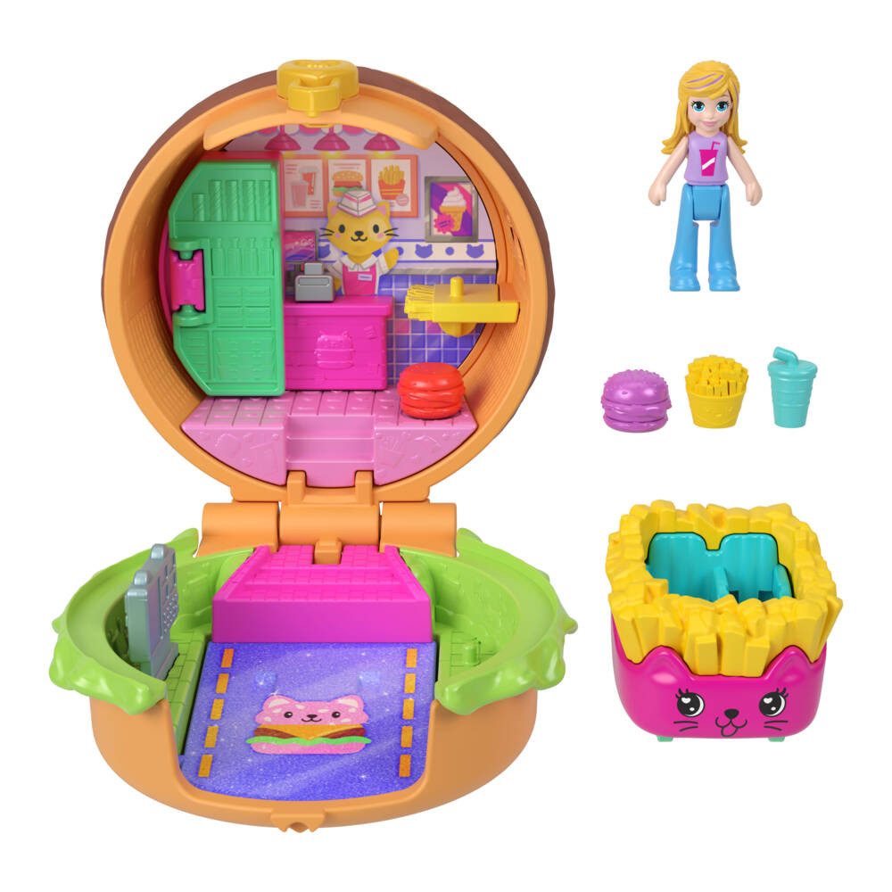 Mattel® Trolleyset Polly Pocket Takeout Reveal