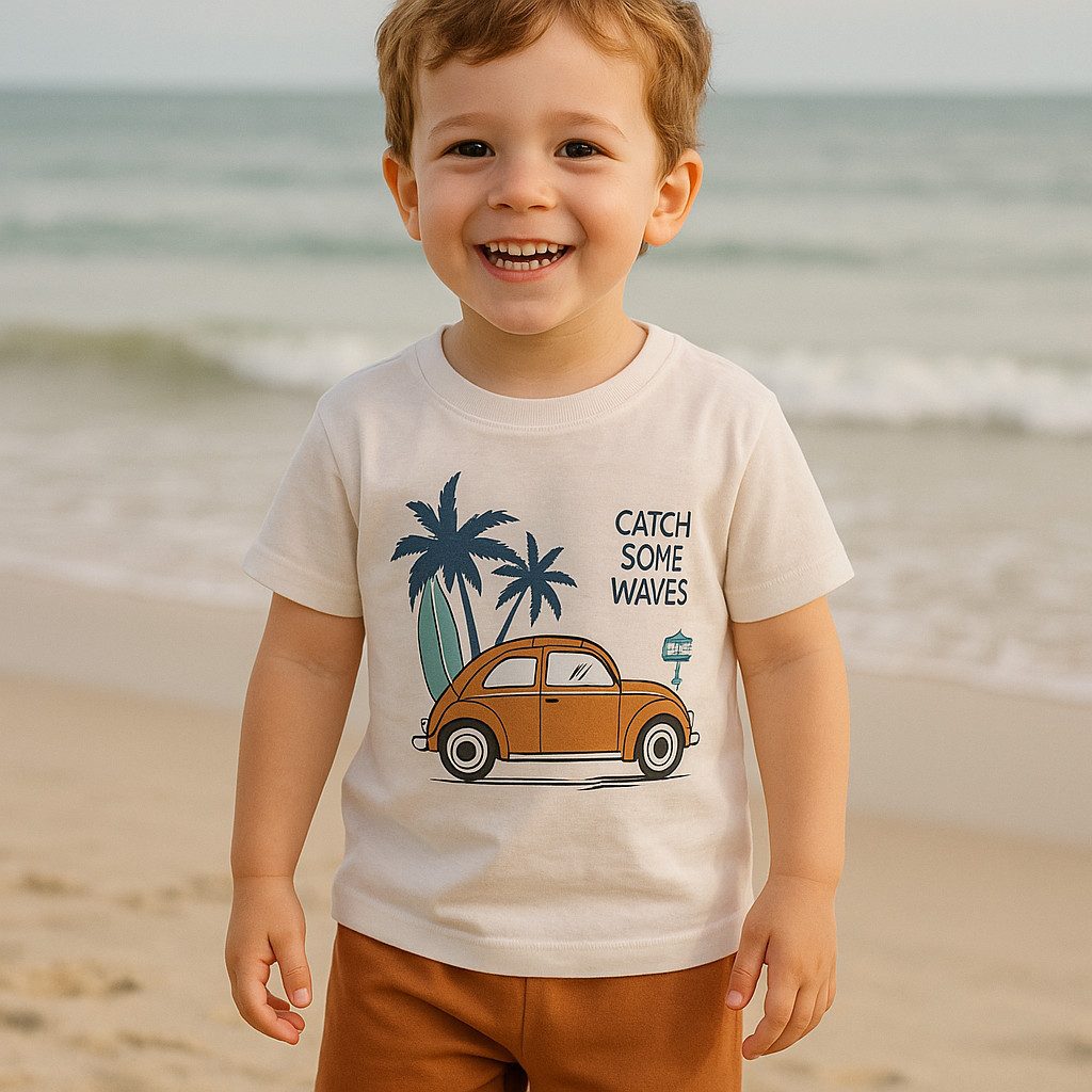 T-Shirt & Shorts Jungen Outfit, 2er Set für Kleinkind: T-Shirt + Shorts, 100% Baumwolle