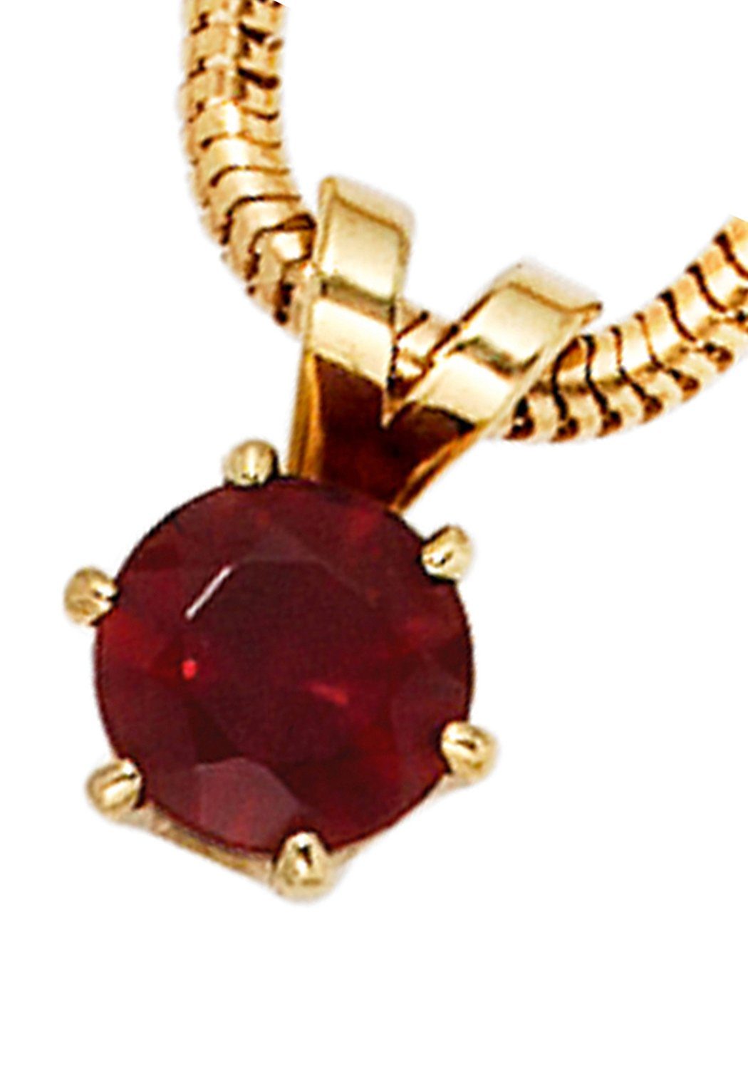 JOBO Kettenanhänger Anhänger mit Granat, 585 günstig online kaufen