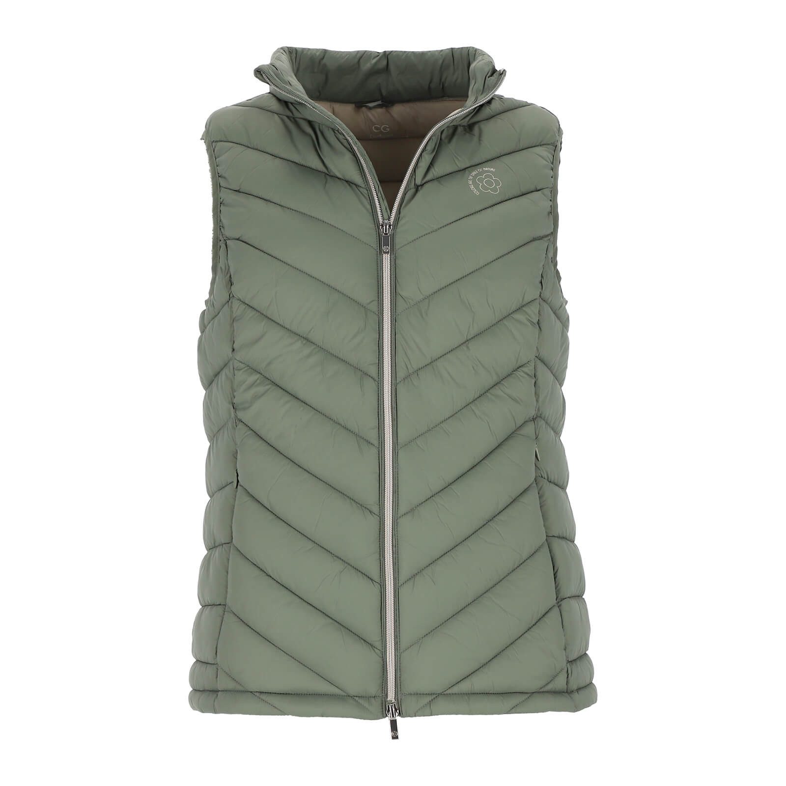 Coastguard Steppweste 30522 Damen Steppweste mit Stehkragen - Gesteppte Weste Unifarben