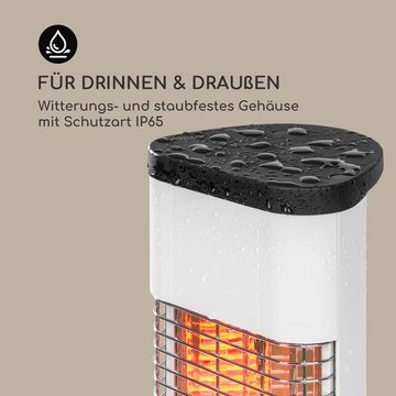 blumfeldt Terrassenstrahler Heat Guru Plus In&Out, 1200 W, Infrarot Heizstrahler Terrasse elektrisch Infrarotheizung Standgerät