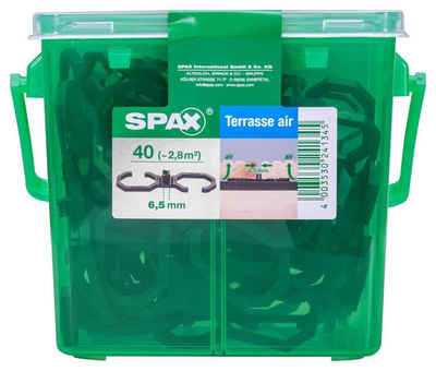 SPAX Terrassendielen Spax Air-Belüftung 9 x 2,8 x 0,4 cm 40 Stück 6,5