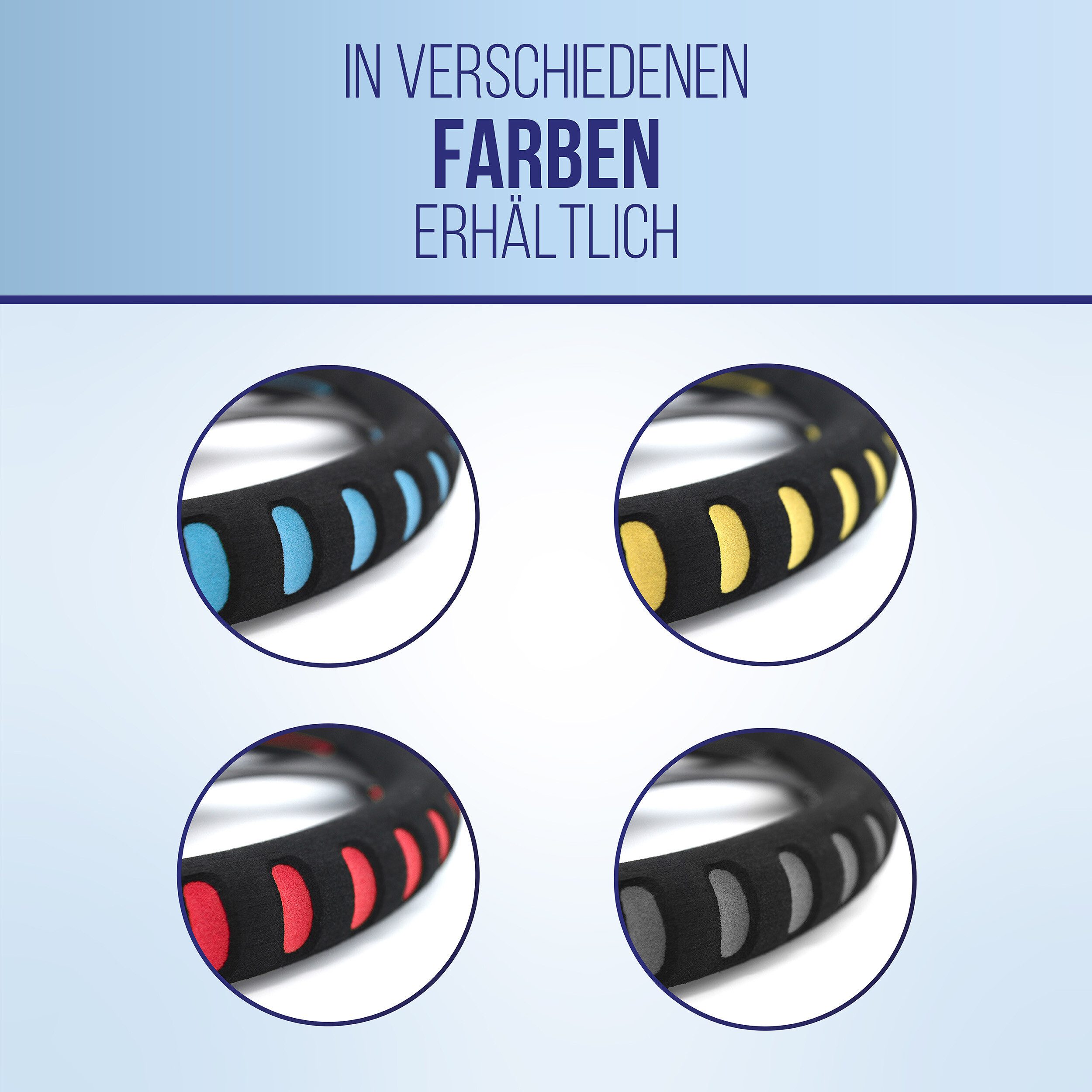 alca steering wheel cover, steering wheel sleeve SOFT, blue, 37-39 cm, soft foam, universal, (1-piece)