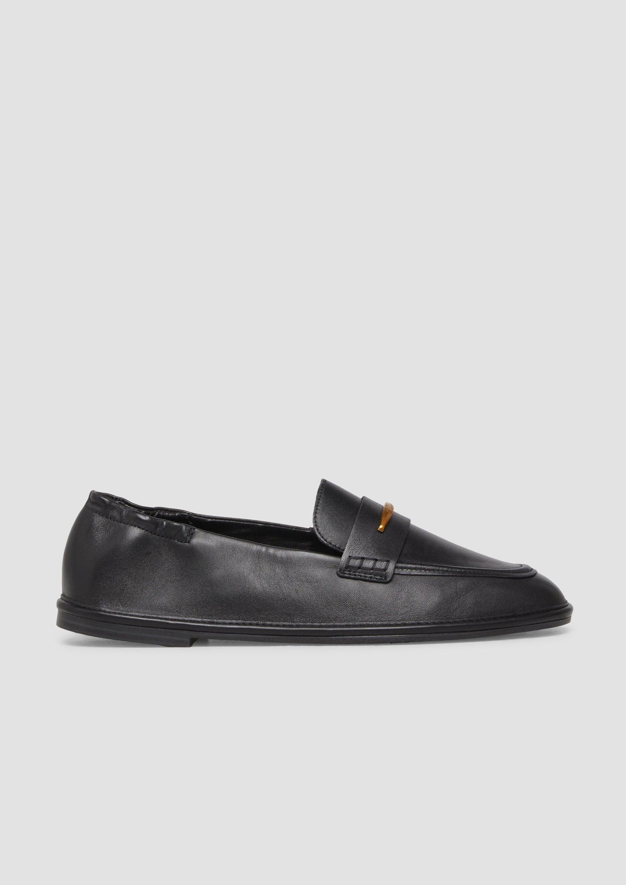 s.Oliver Slipper Schnürschuh Leder-Loafer mit dekorativem Detail