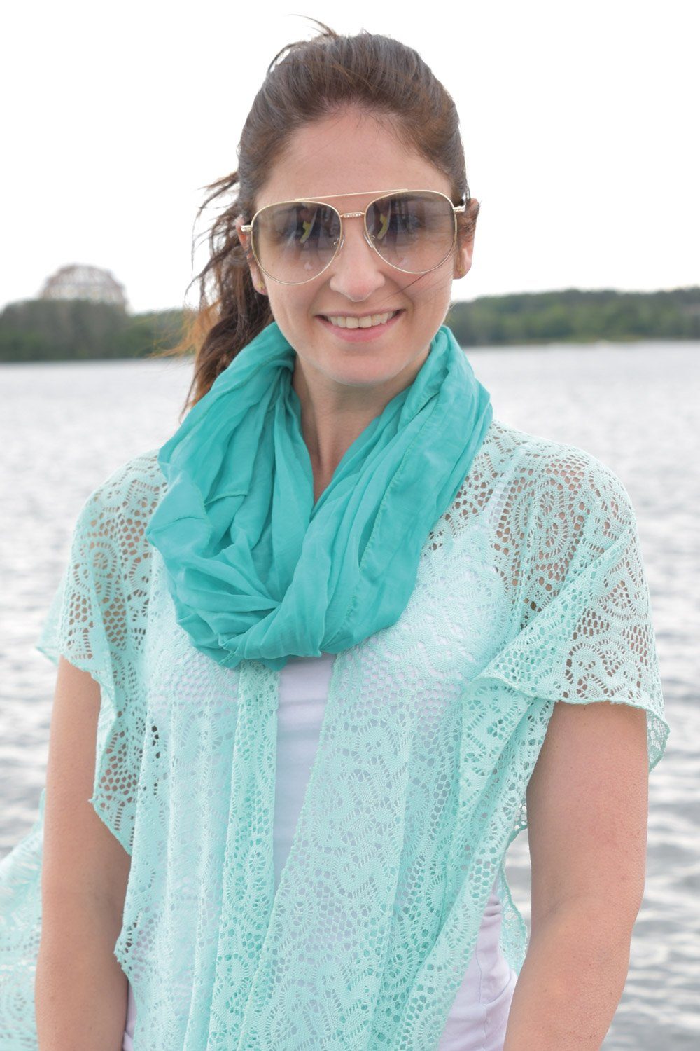 styleBREAKER Loop Seidiger unifarbener Loop, (1-St)