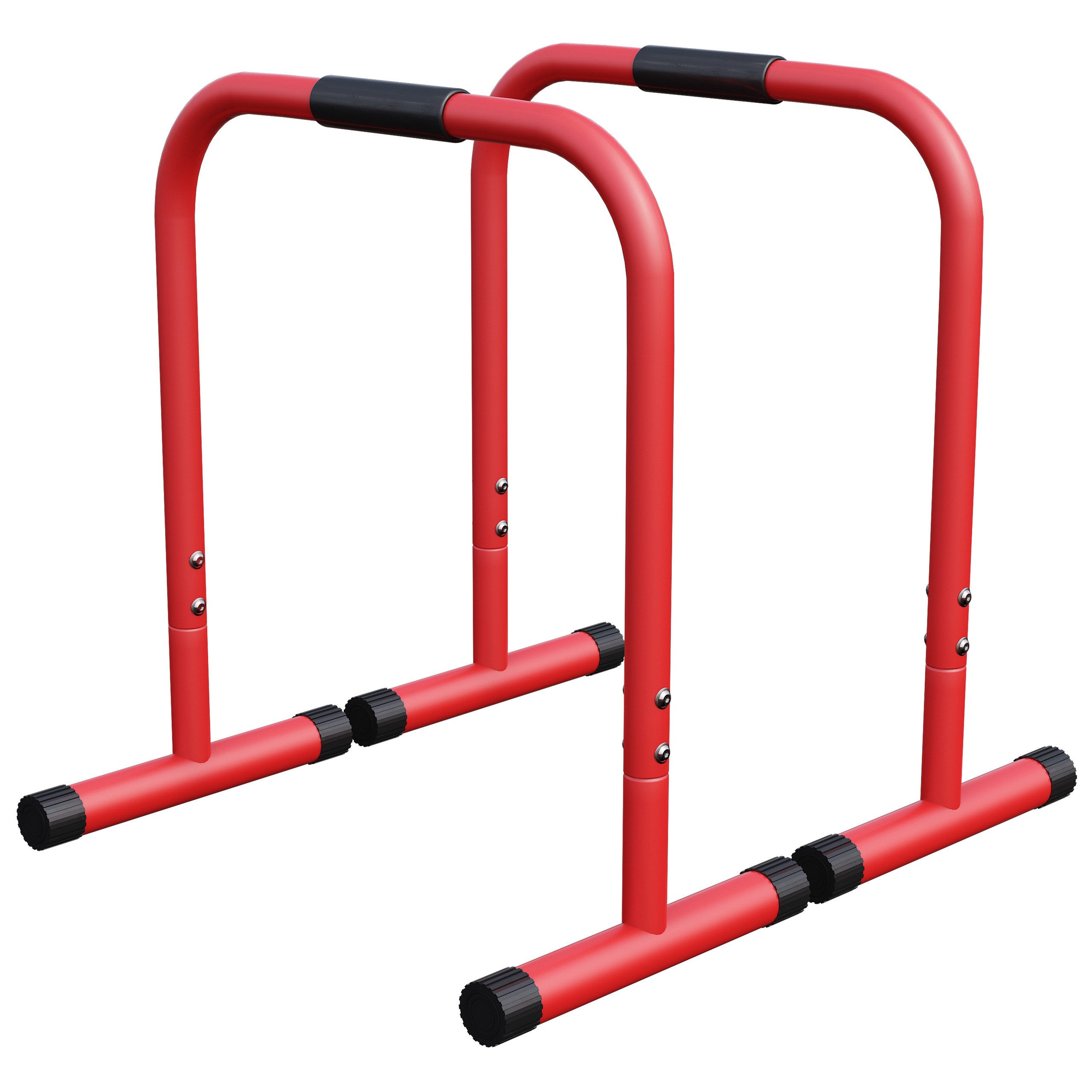GORILLA SPORTS Liegestützgriffe Dip Barren, 2er Set, 57 x 38 x 73 cm, bis 200 kg, rutschfest, Farbwahl
