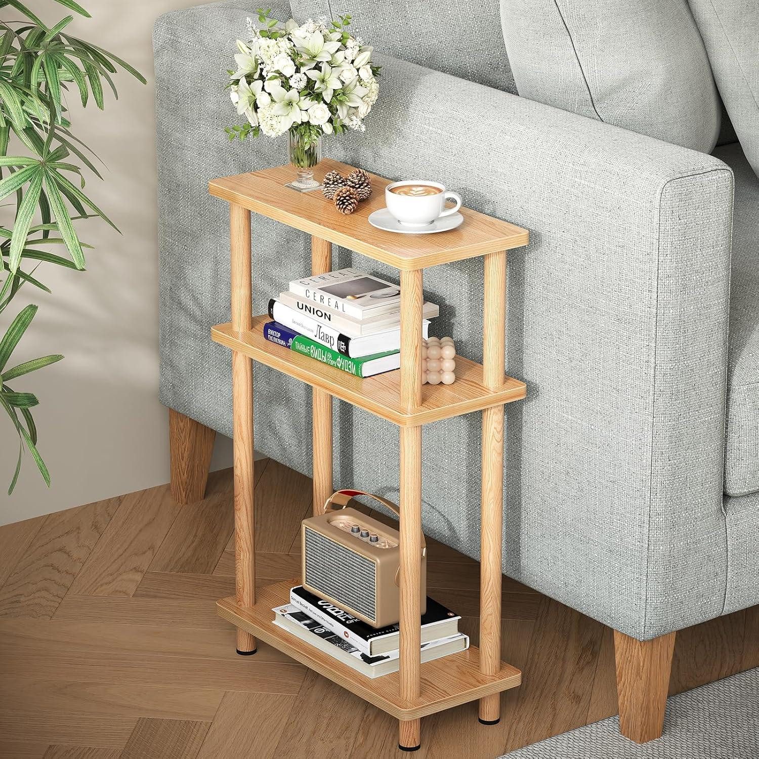 LuxusKollektion Beistelltisch Schmaler Beistelltisch Holz 3 günstig online kaufen