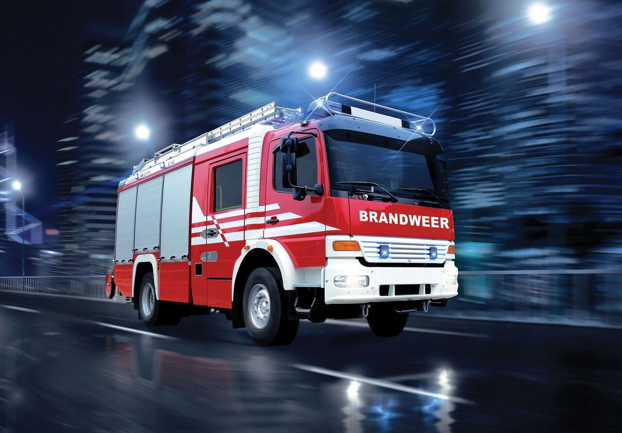 Wallarena Fototapete Kinderzimmer Jungen Feuerwehr Auto günstig online kaufen