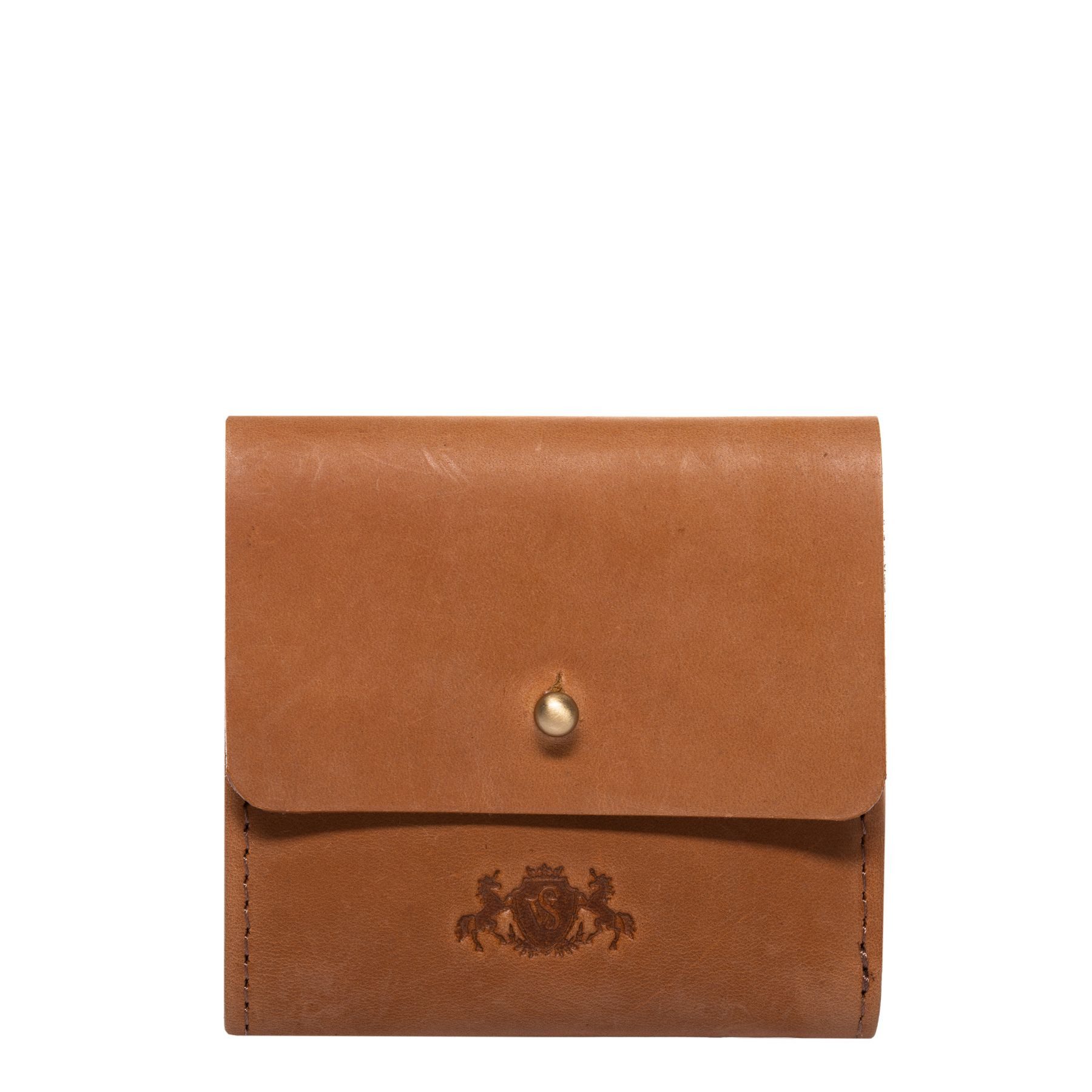 SID & VAIN Geldbörse echt Leder Geldbeutel Damen groß natural-hell-tan, Portemonnaie Echtleder für Damen, Wallet, Brieftasche hellbraun