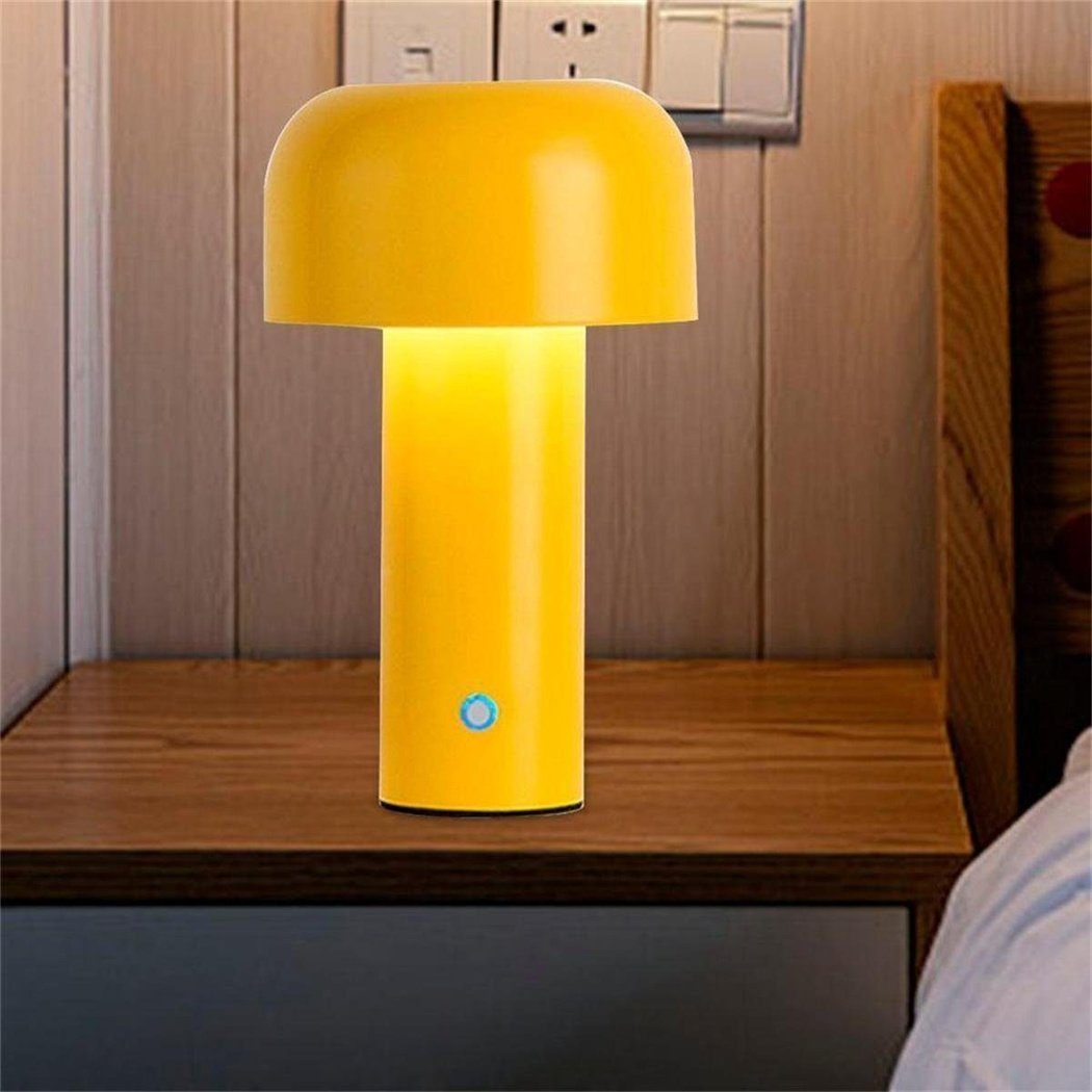 Tischleuchte LED Schlafzimmer-Nachttischlampe DAYUT Retro-LED-Pilz-Tischlampe,