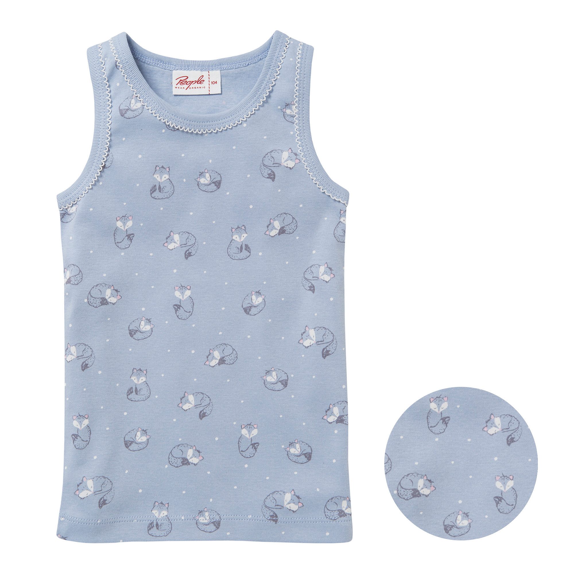People Wear Organic Unterhemd mit Motiv aus Bio-Baumwolle