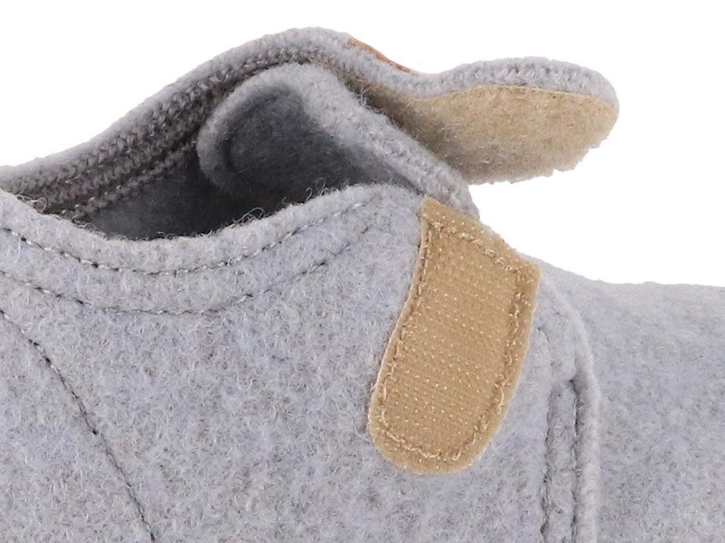 Living Kitzbühel Baby Klettschuh Filz, nebel, jungen, mädchen, klettverschluss Hausschuh Temperaturregulierend – Bild 4 von 5